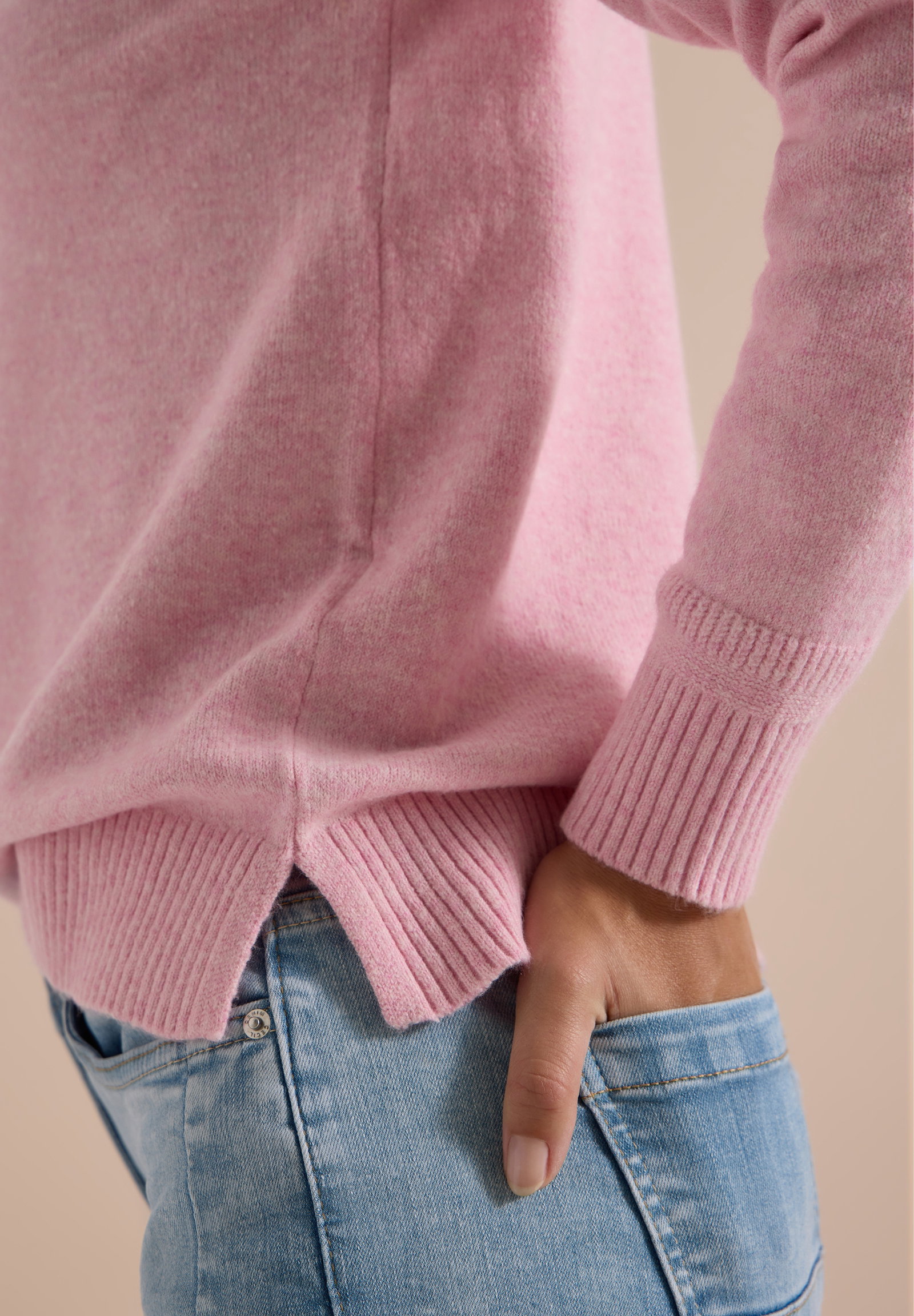 Cosy Polo, mellow rose melange #7