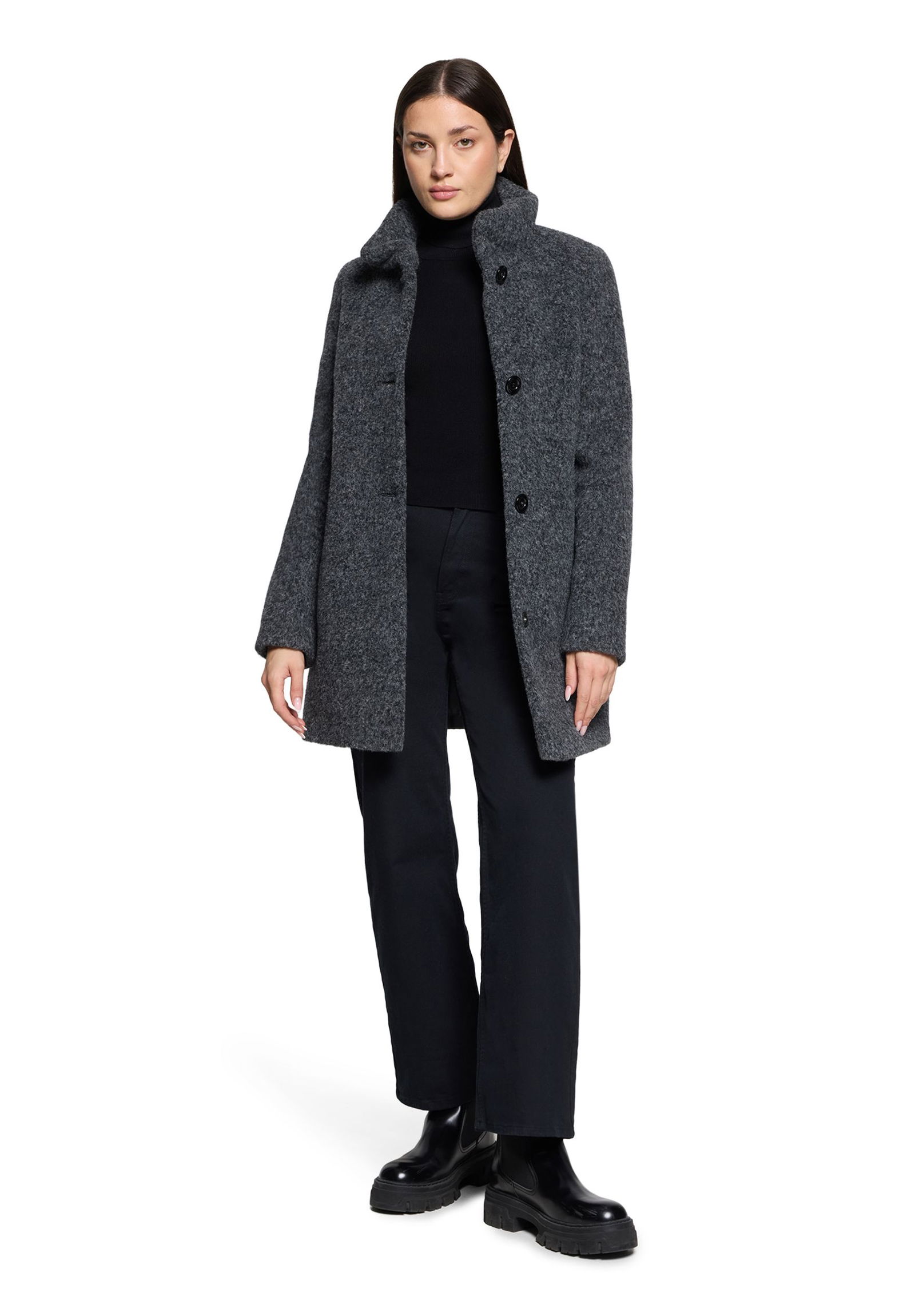 Saint Jacques | Saint Jacques Wintermantel | 36 | middle grey melange
