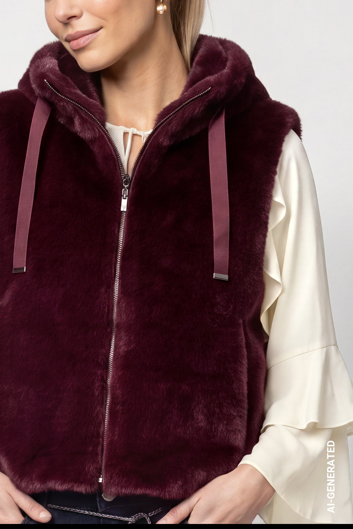 Weste, dark bordeaux #5