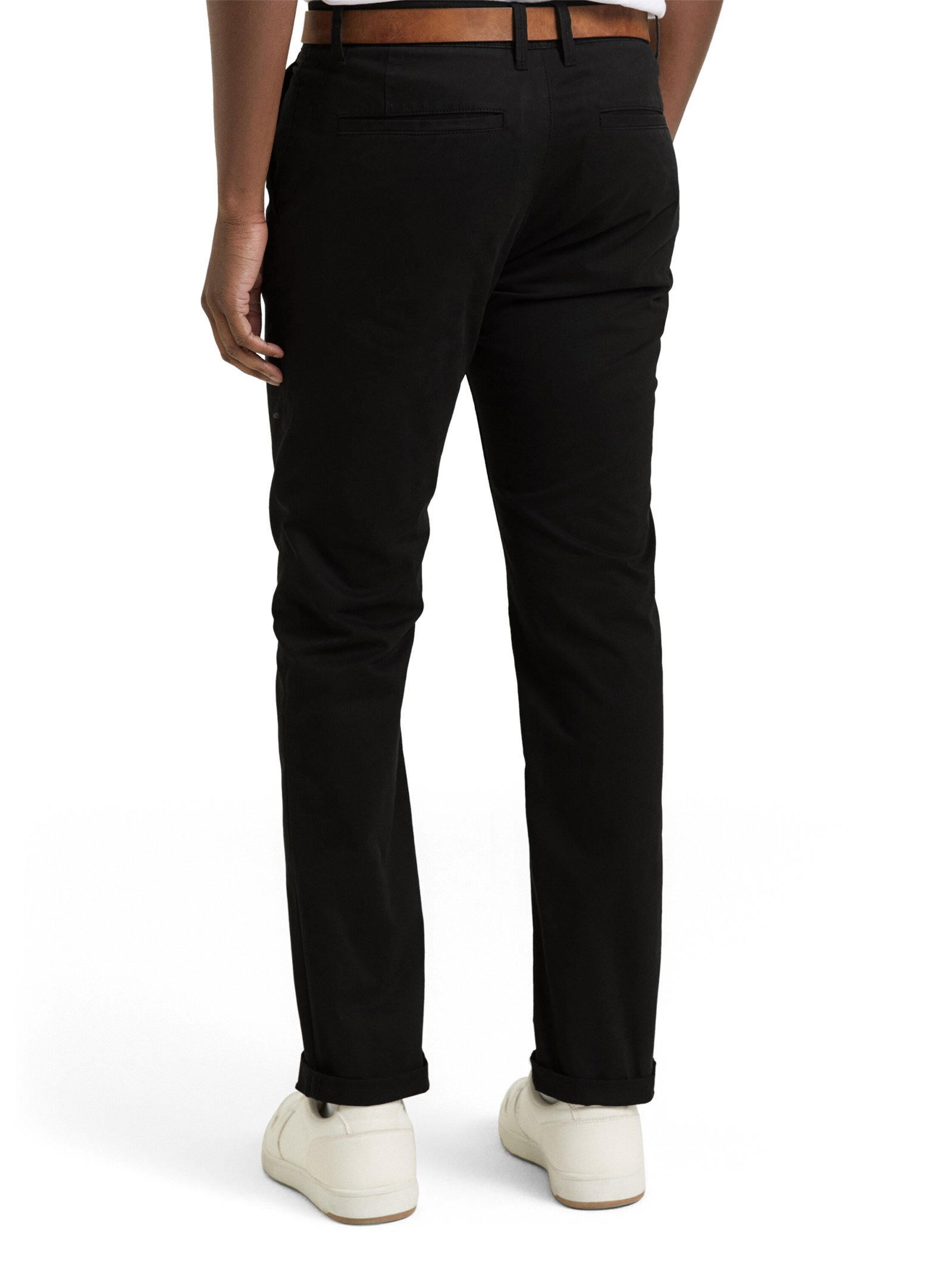 Slim Fit Chino Hose mit Gürtel #4