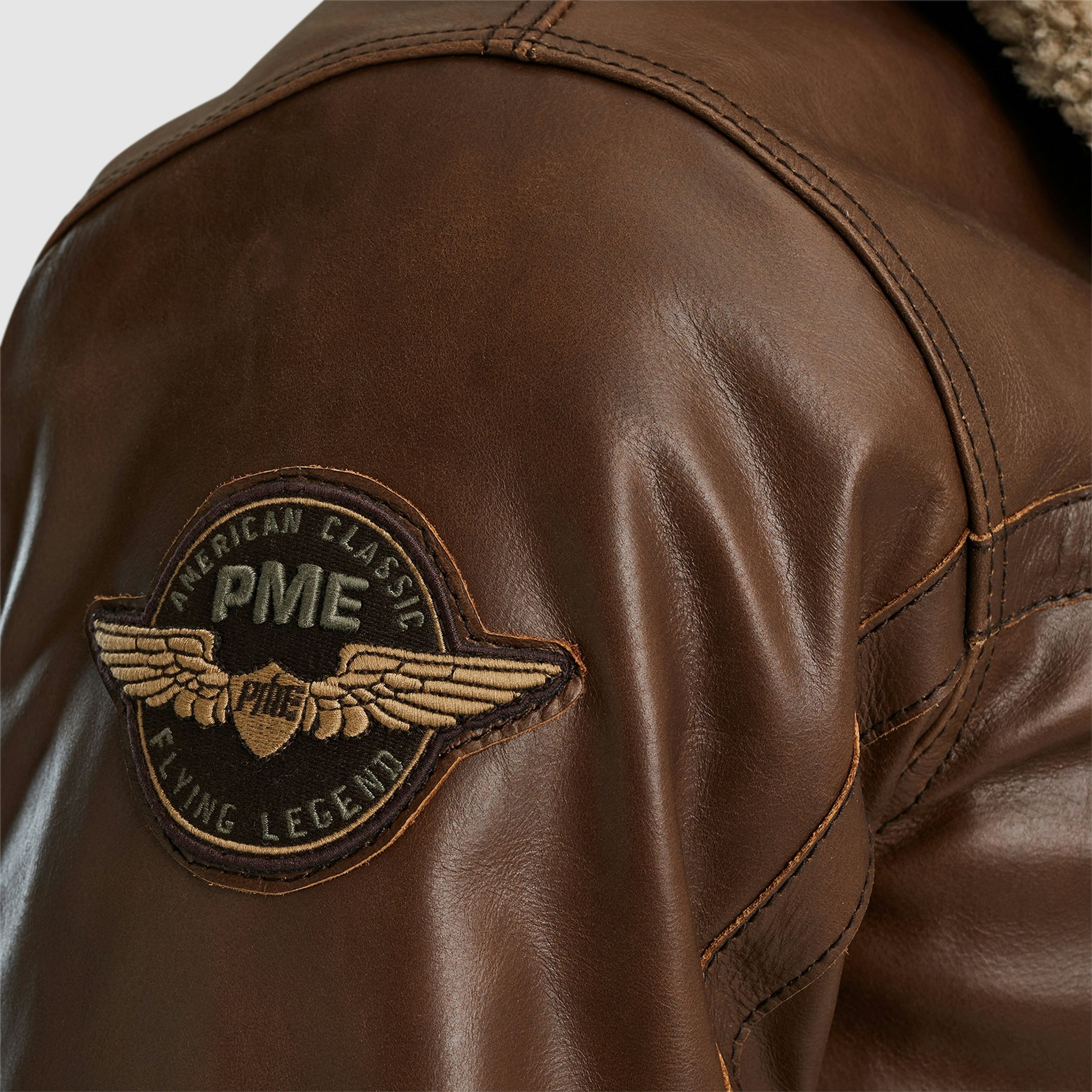 PME Legend |  PME Legend Lederjacke  | XXL | d.brown