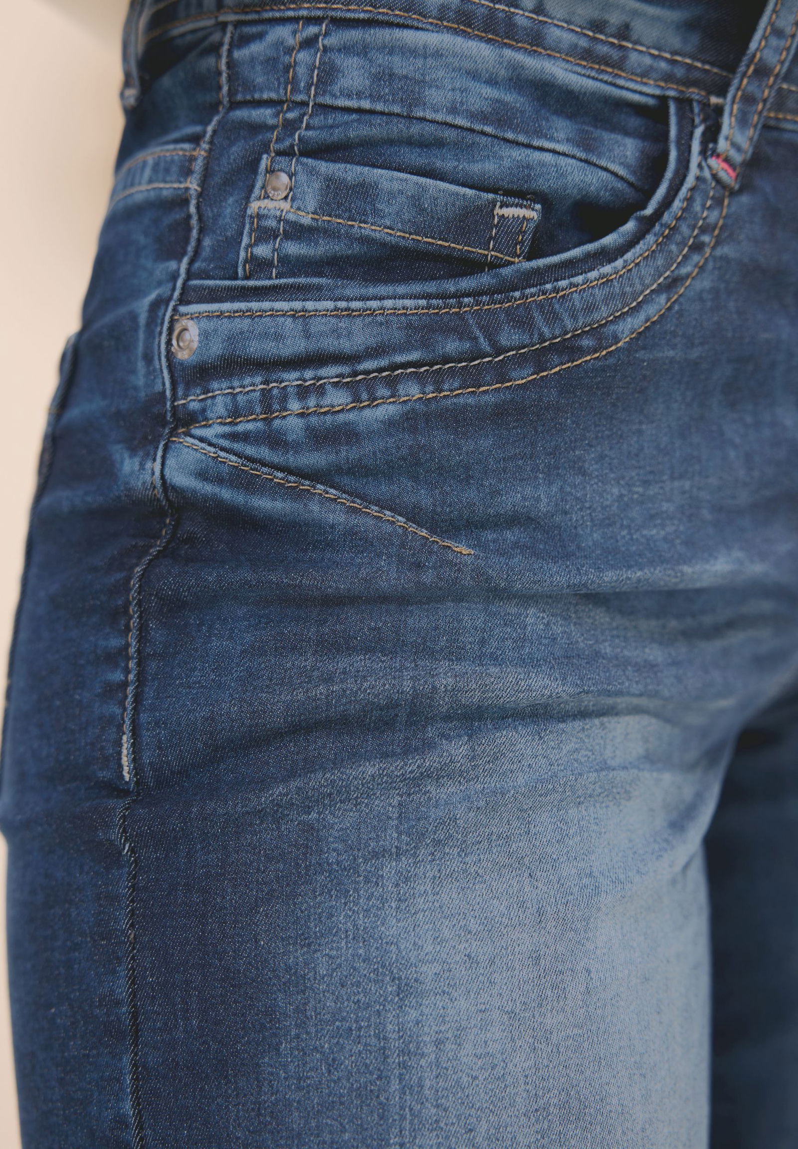 CECIL |  CECIL Jeansshorts  | 30 | mid blue used wash