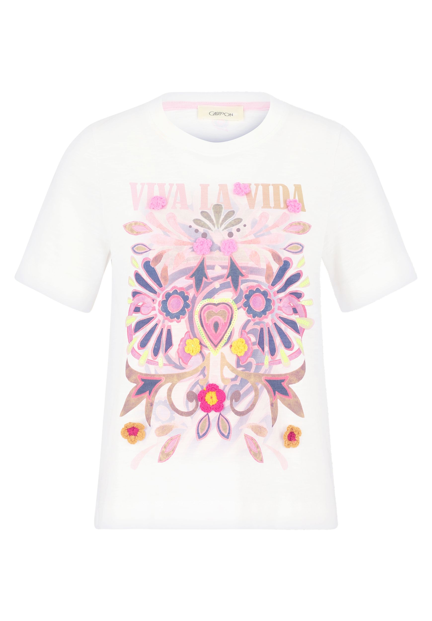  |  Printshirt | 44 | patch cream/rosé