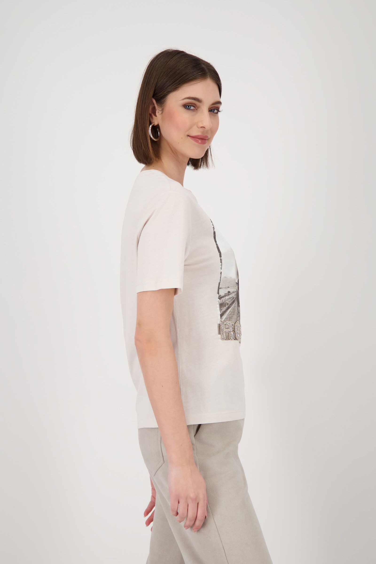 Monari | T-ShirtT-Shirt, oat milk | 46 | sandshell