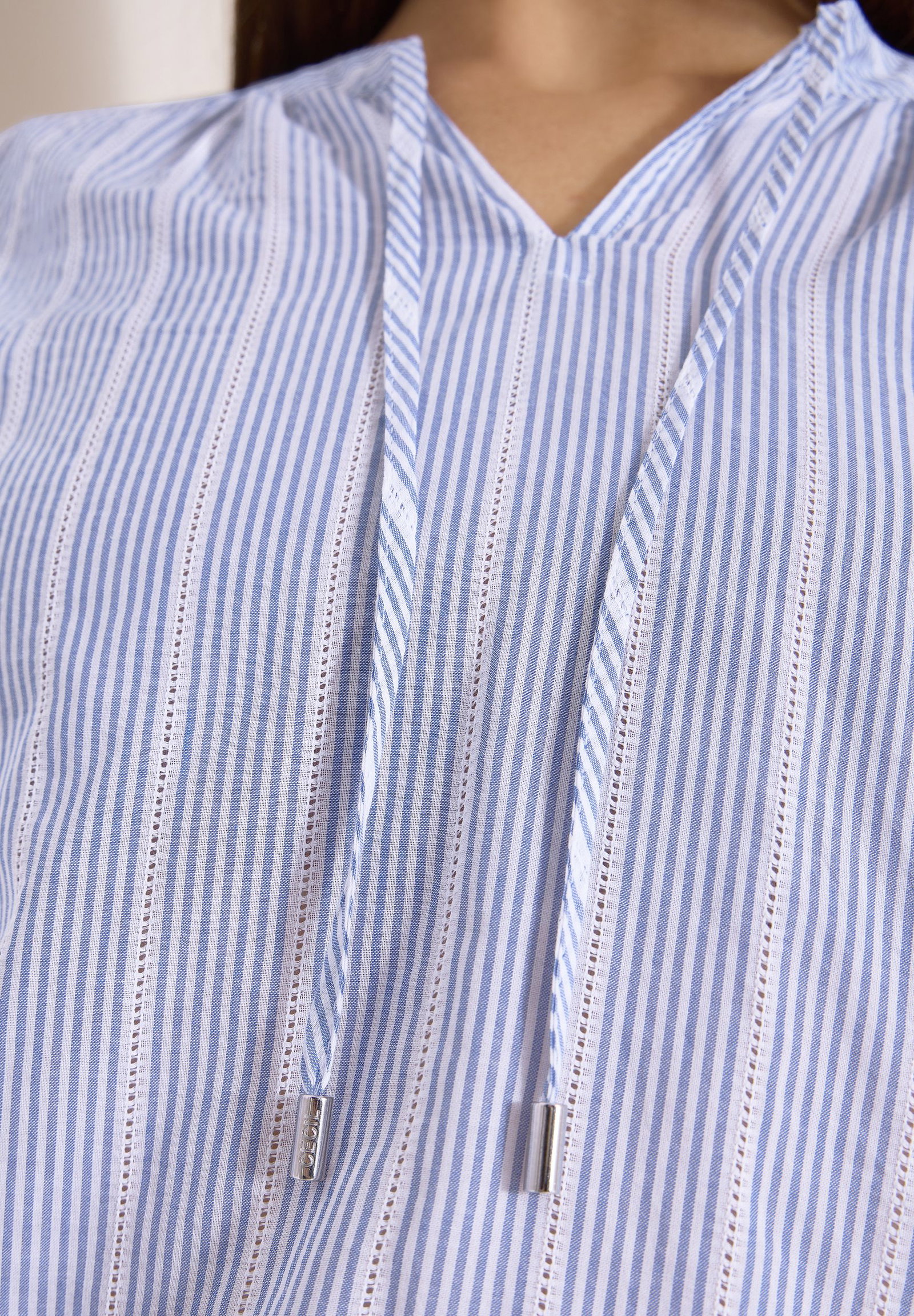 CECIL | CECIL Druckbluse | L | blouse blue