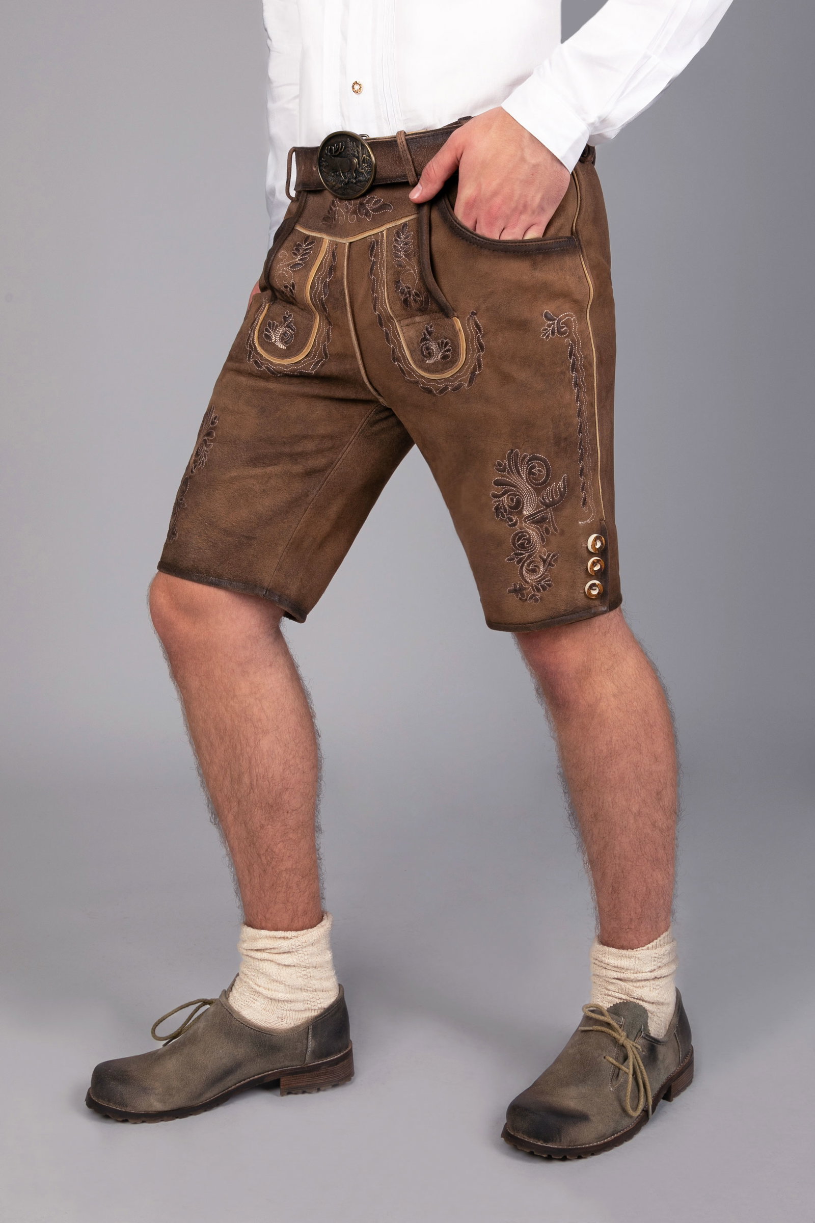 Edelnice kurze Wildbock Lederhose Markus #2
