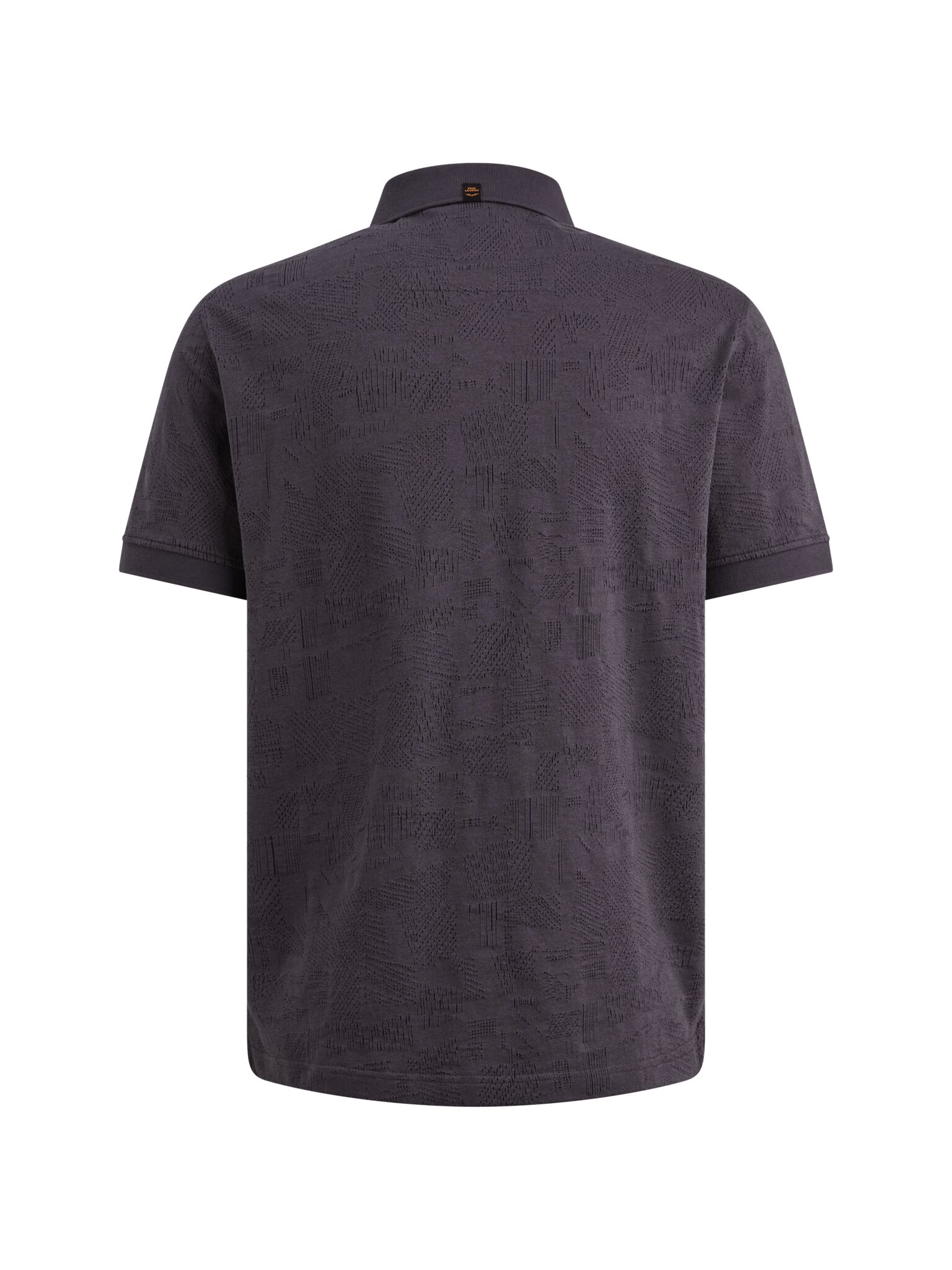 Short sleeve polo jacquard jersey, Graphite #2