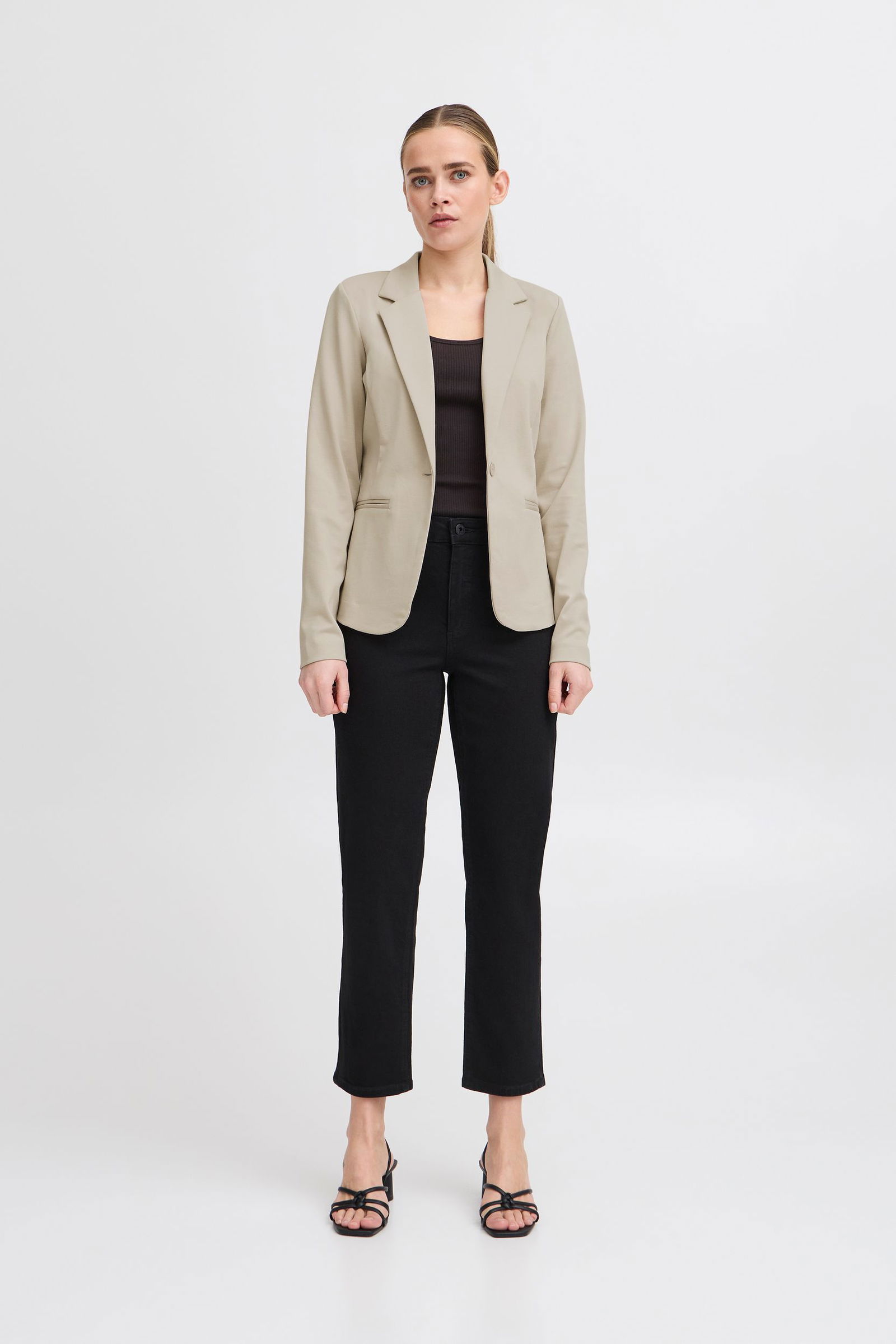 ICHI |  ICHI Sweatblazer  | L | doeskin