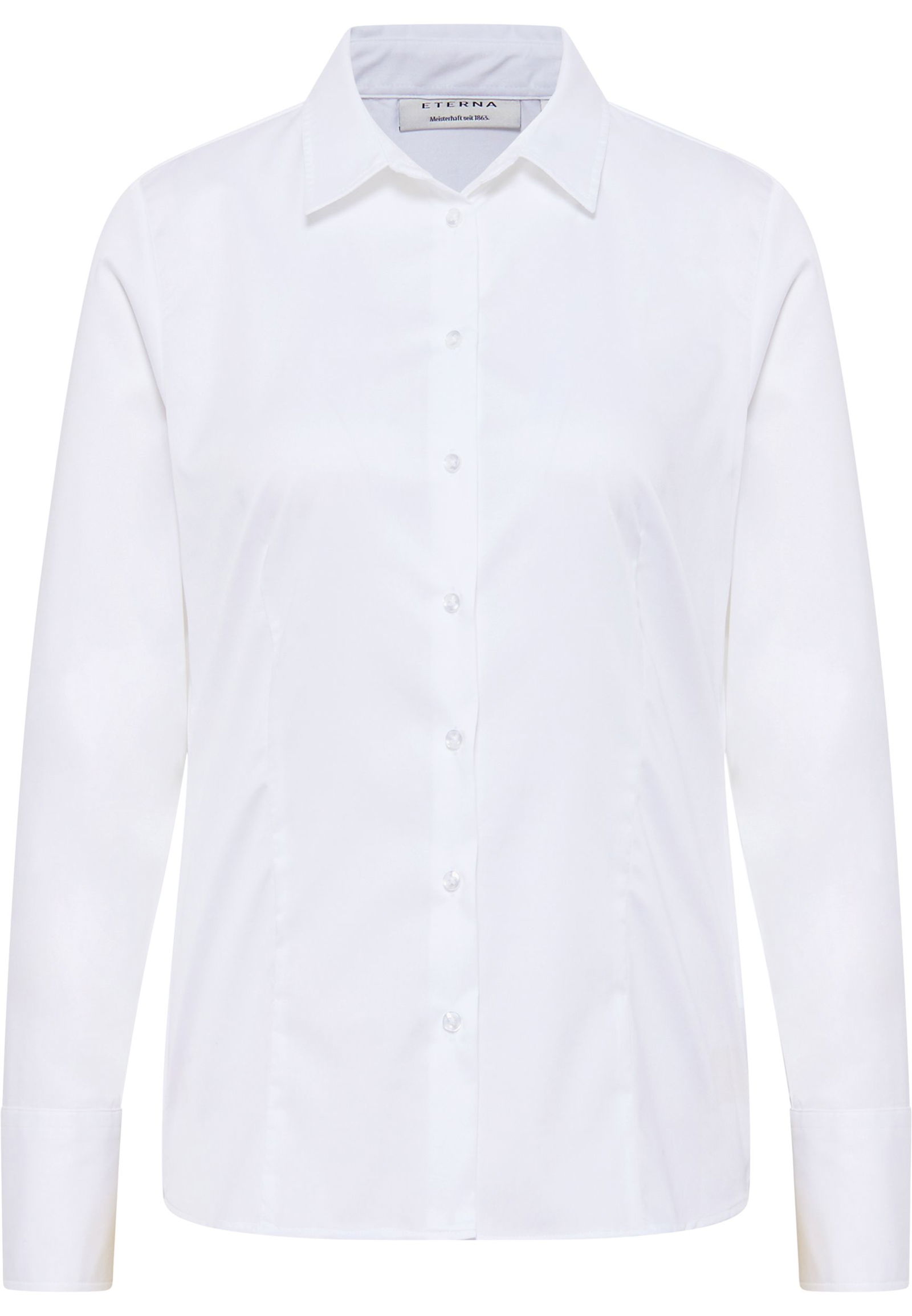 Eterna Bluse Satingewebe Langarm
