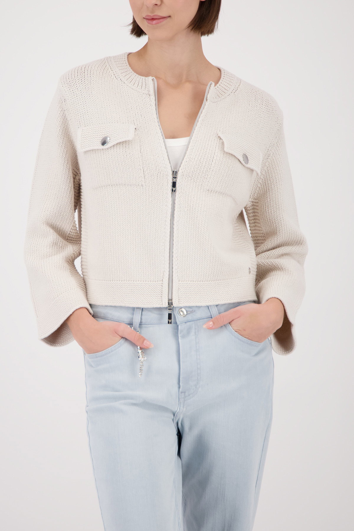 Strickjacke, champagne beige #2