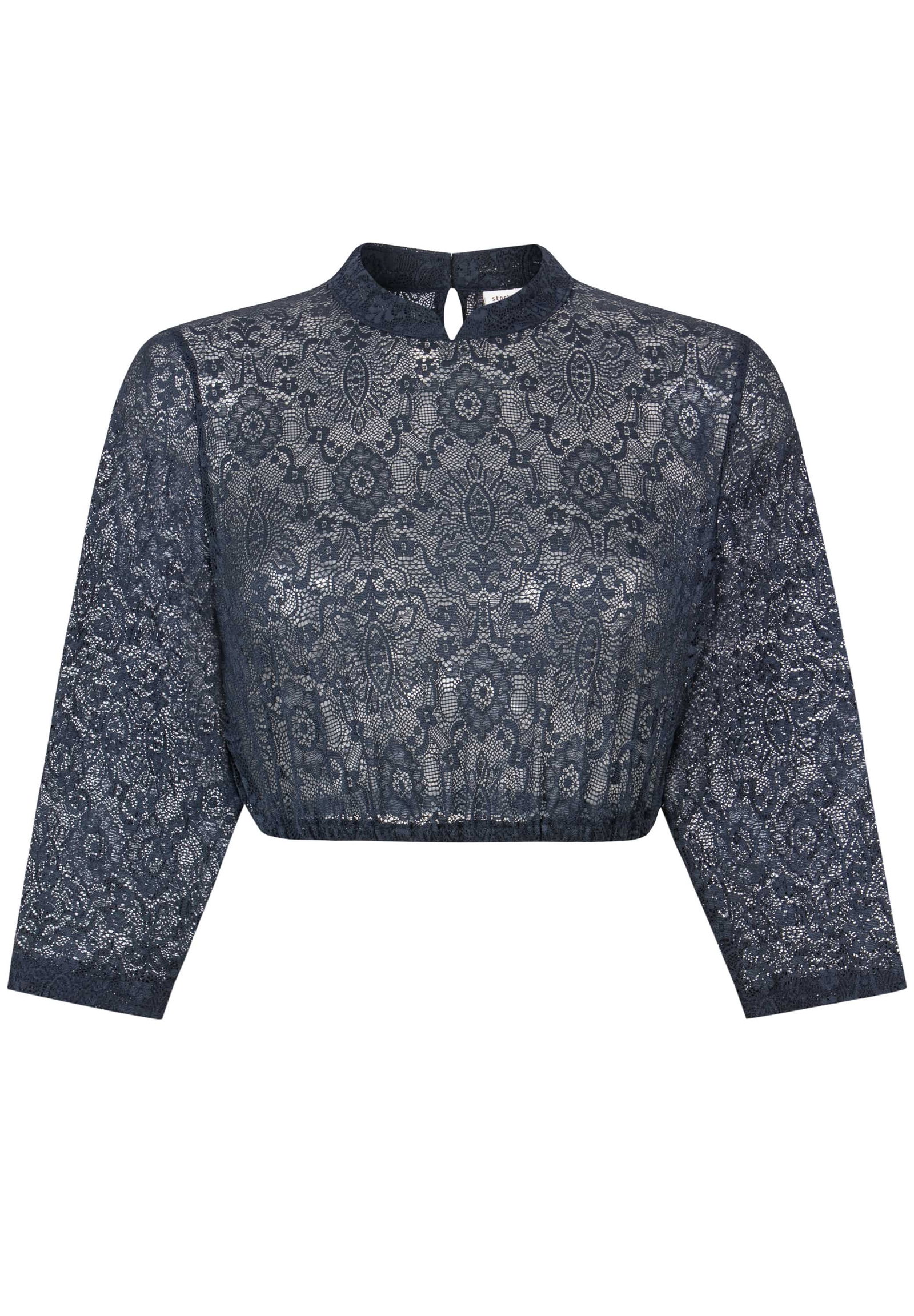 Stockerpoint Dirndlbluse Celine dunkelblau #4