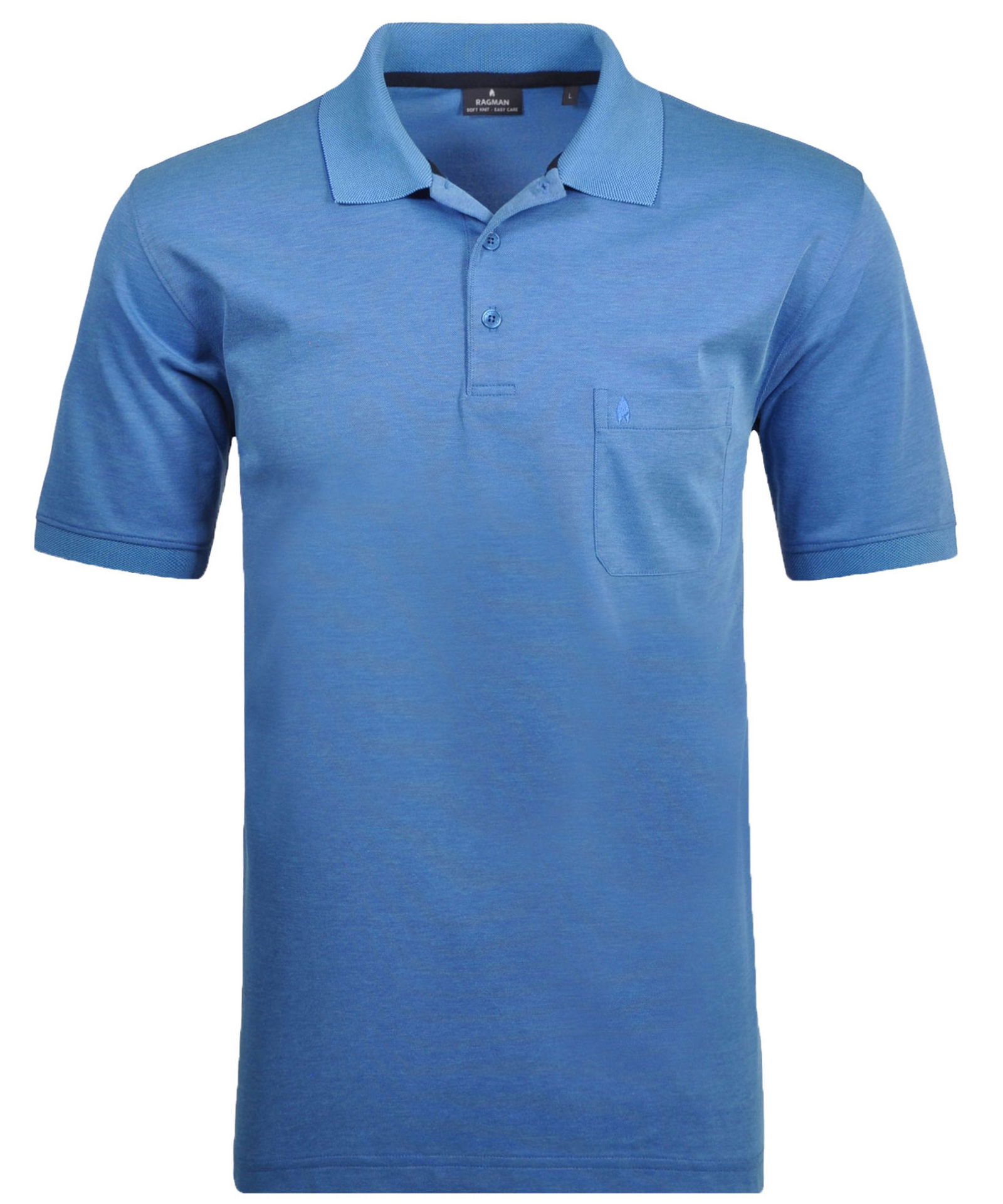 RAGMAN |  RAGMAN Poloshirt  | L | aqua
