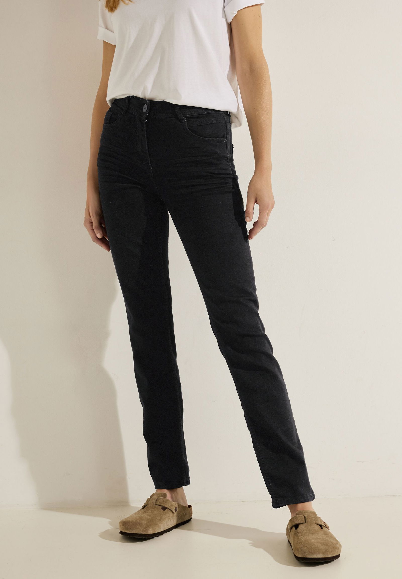 CECIL |  CECIL Straight Leg Jeans  | 28/32 | black