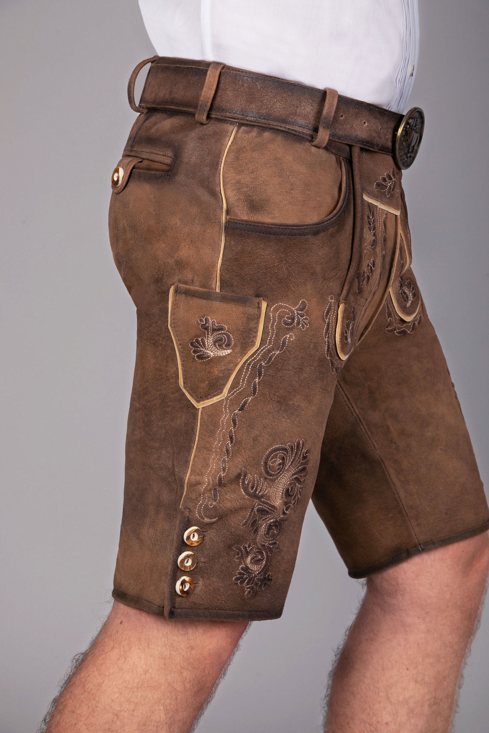 Edelnice kurze Wildbock Lederhose Markus #8