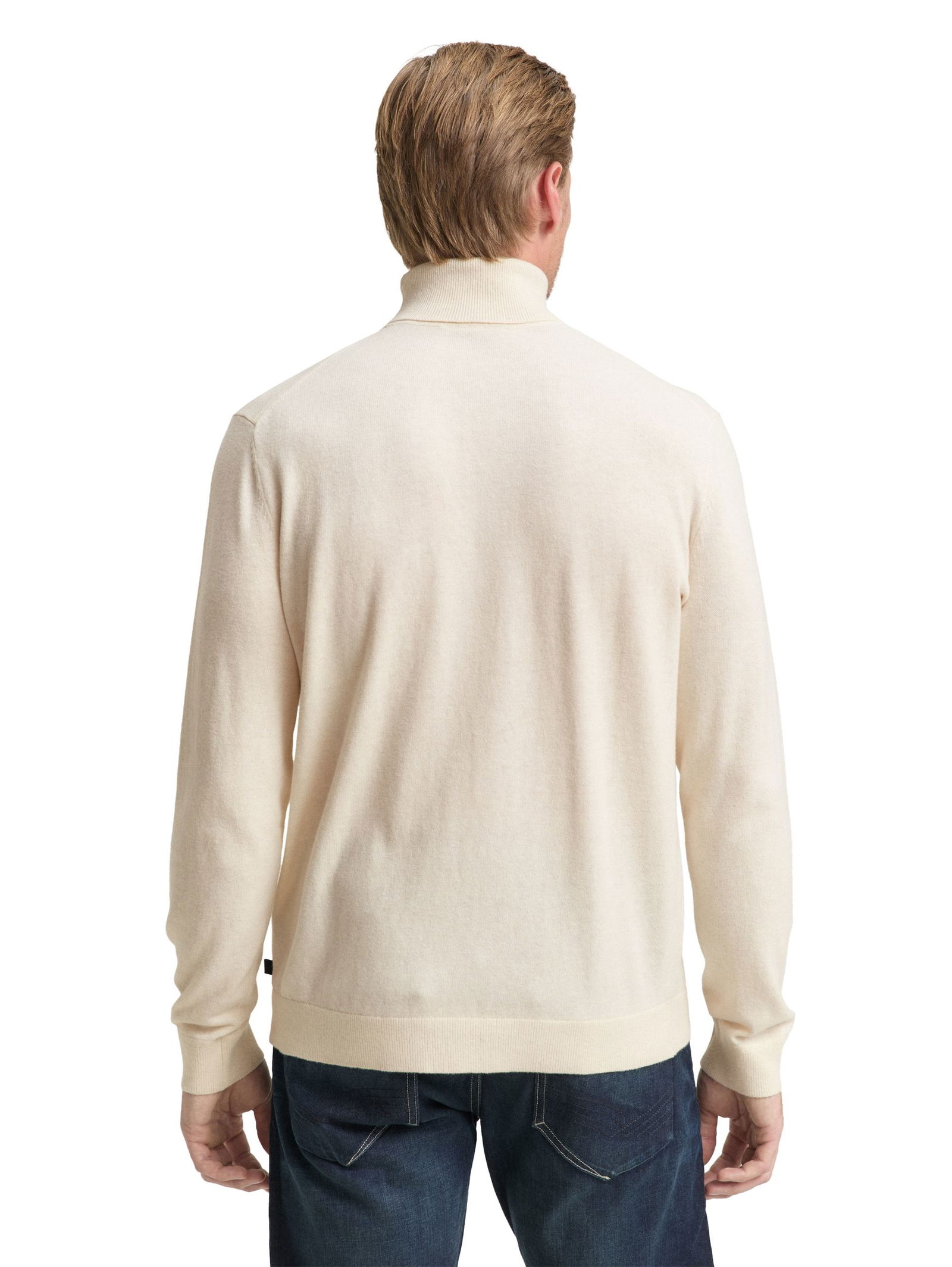 Tom Tailor | Tom Tailor Rollkragenpullover | M | knitted navy melange