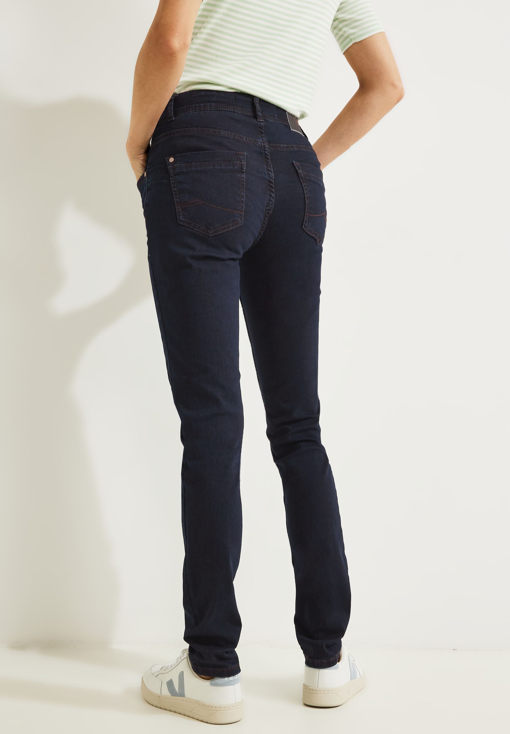 CECIL |  CECIL Slim Jeans  | 30/30 | blue black washed