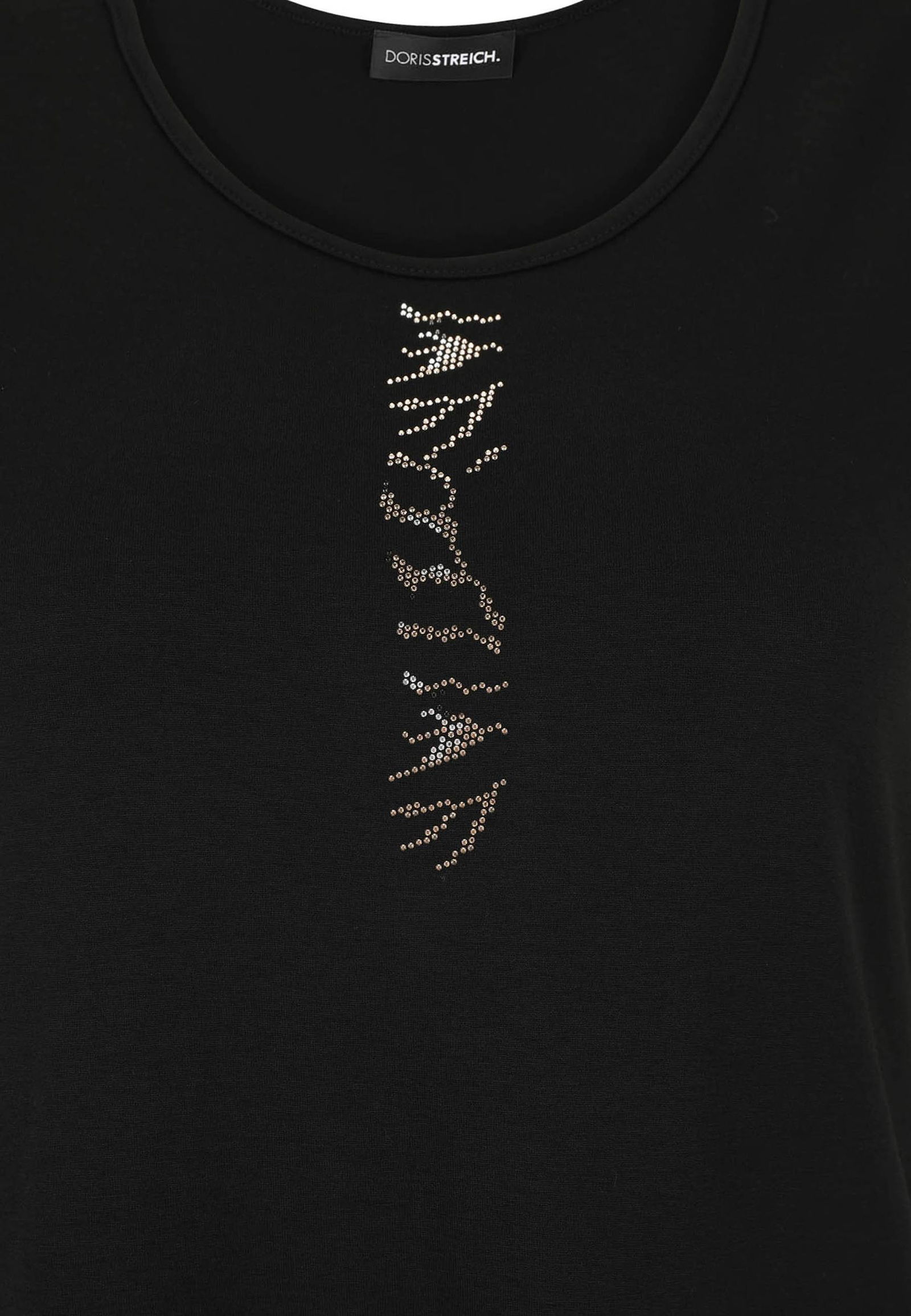 Doris Streich |  Doris Streich Shirt mit Plättchen-Motiv | 52 | schwarz