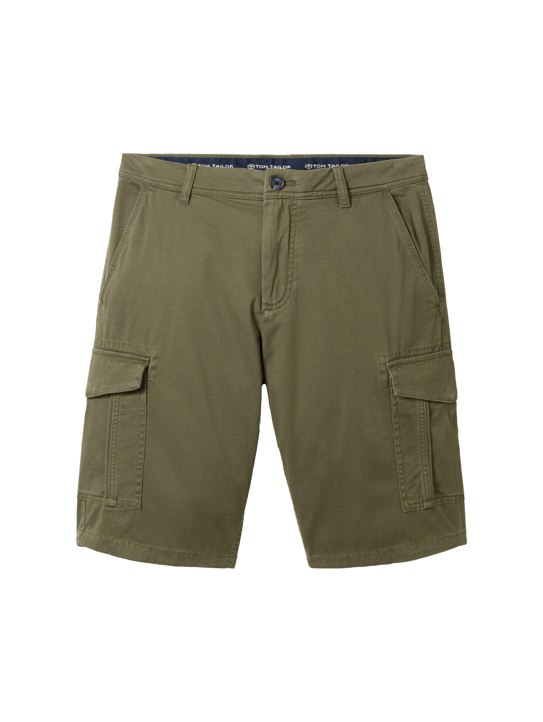 Tom Tailor |  Tom Tailor Shorts  | 36 | olive structure print