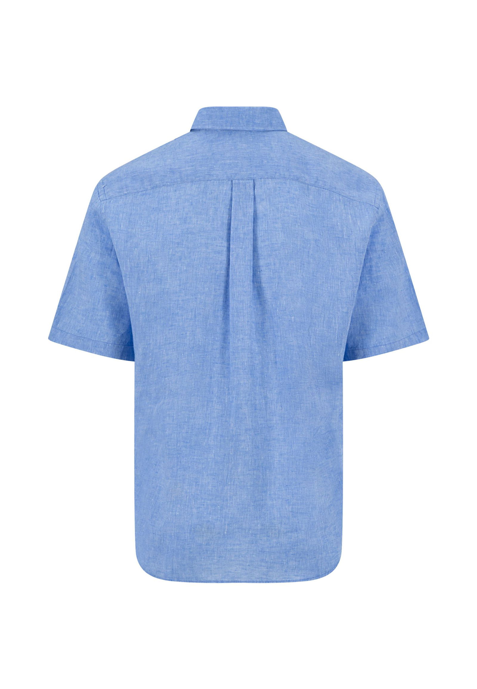 Fynch Hatton |  Fynch Hatton Hemd Regular Fit  | M | crystal blue