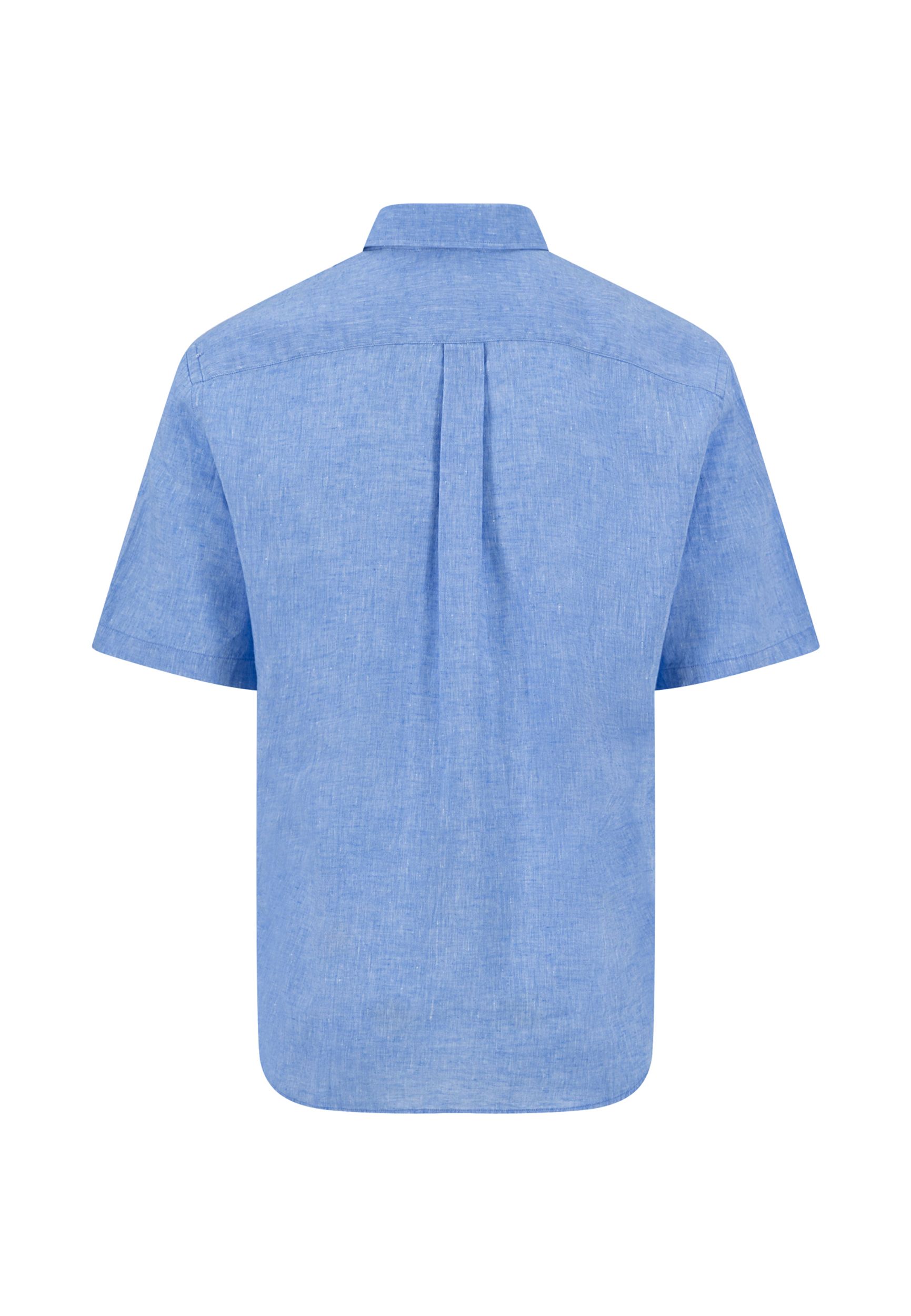 Fynch Hatton |  Fynch Hatton Hemd Regular Fit  | M | crystal blue