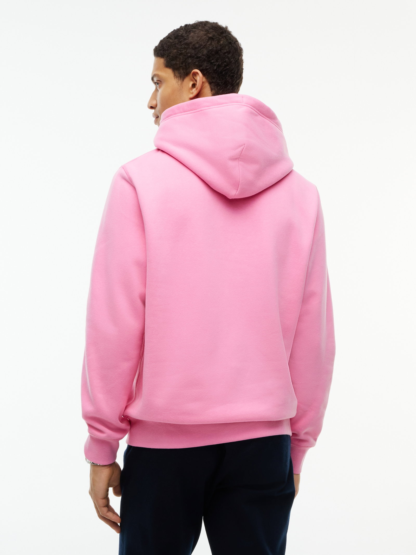 ESS SEASONAL FLEECE HOODY, PINK #4