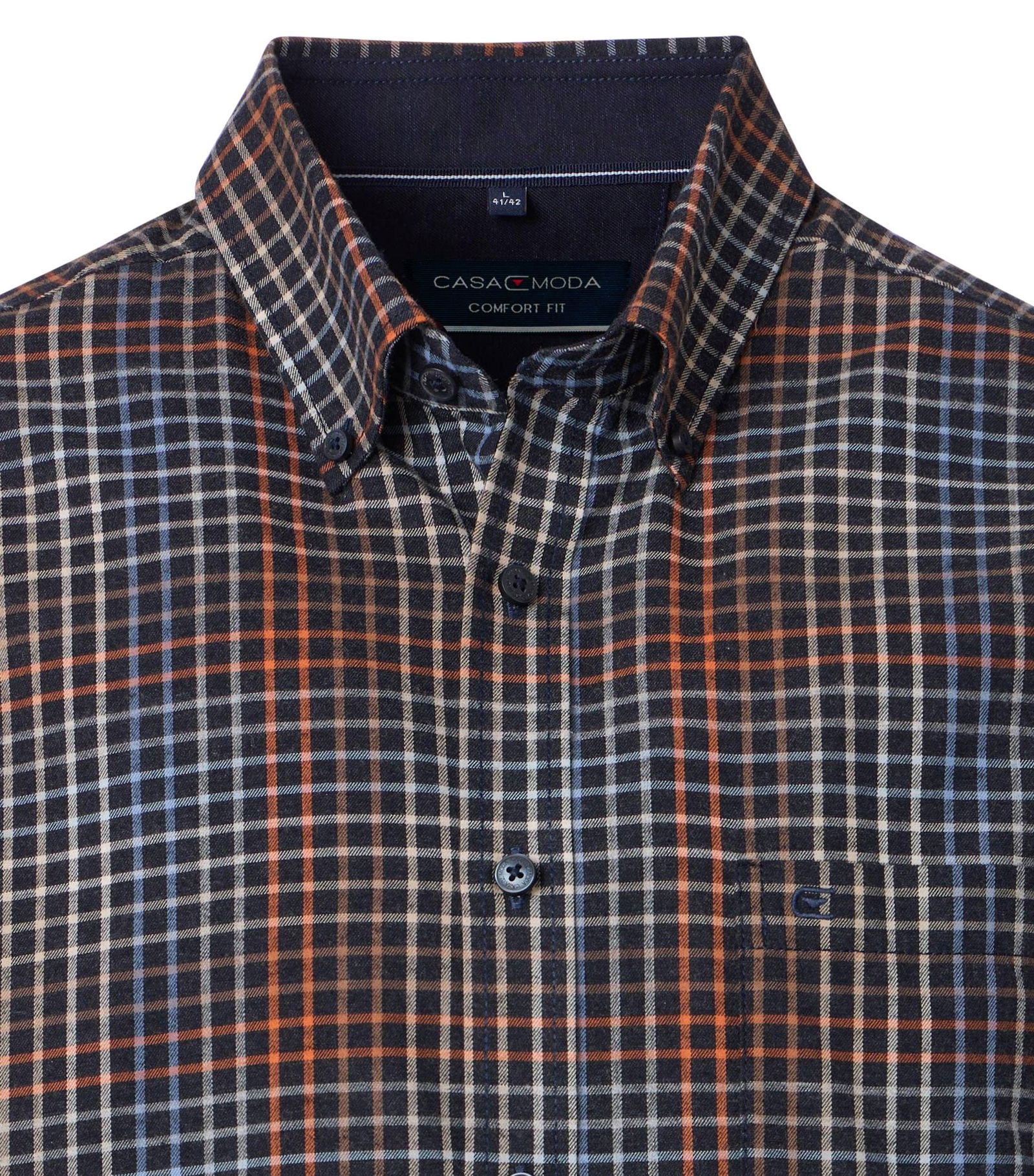 Casa Moda | Casa Moda Hemd Regular Fit | L | orange