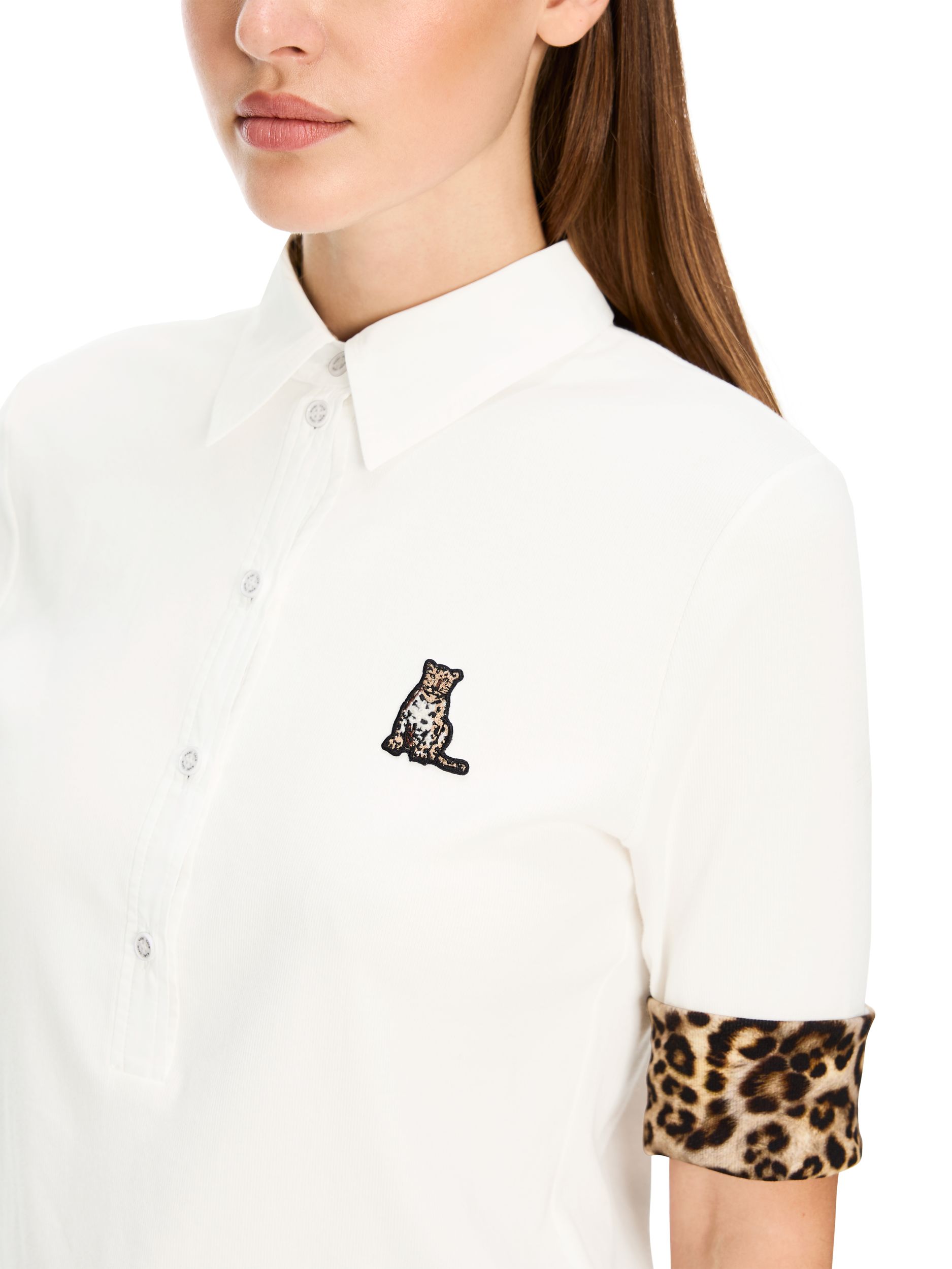 Marc Cain Sports |  Marc Cain Sports Poloshirt  | 42 | off-white