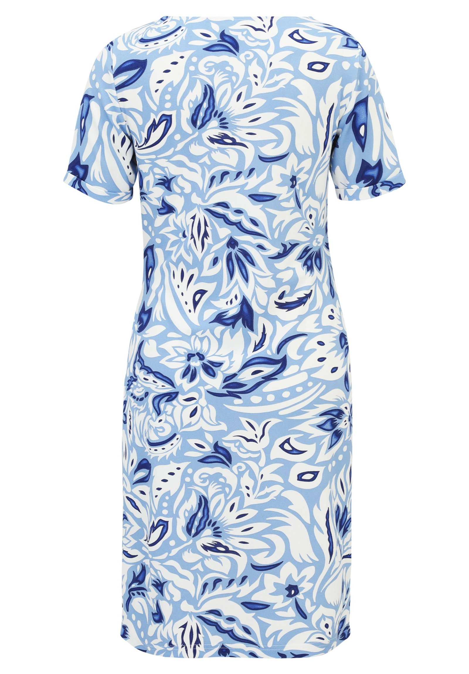 |  Kleid Kurz, Blue/Cream | 36 | blau/weiß