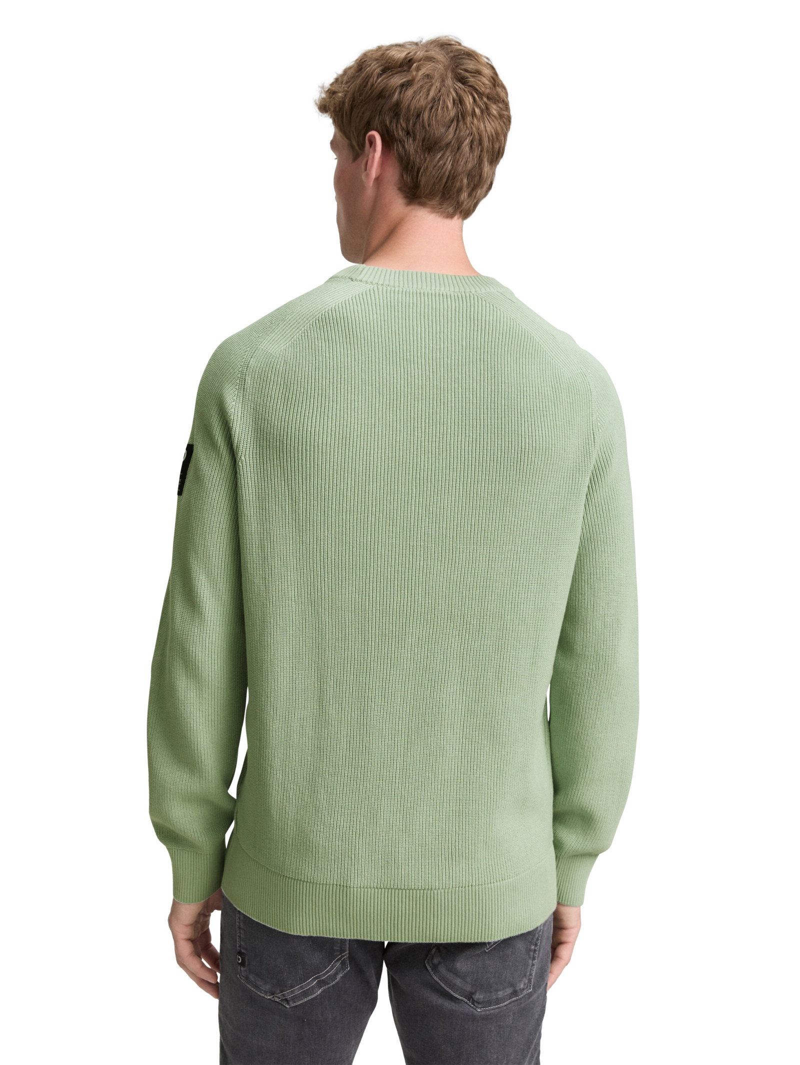 structured multi color crewnec, Fresh Mint Green #4
