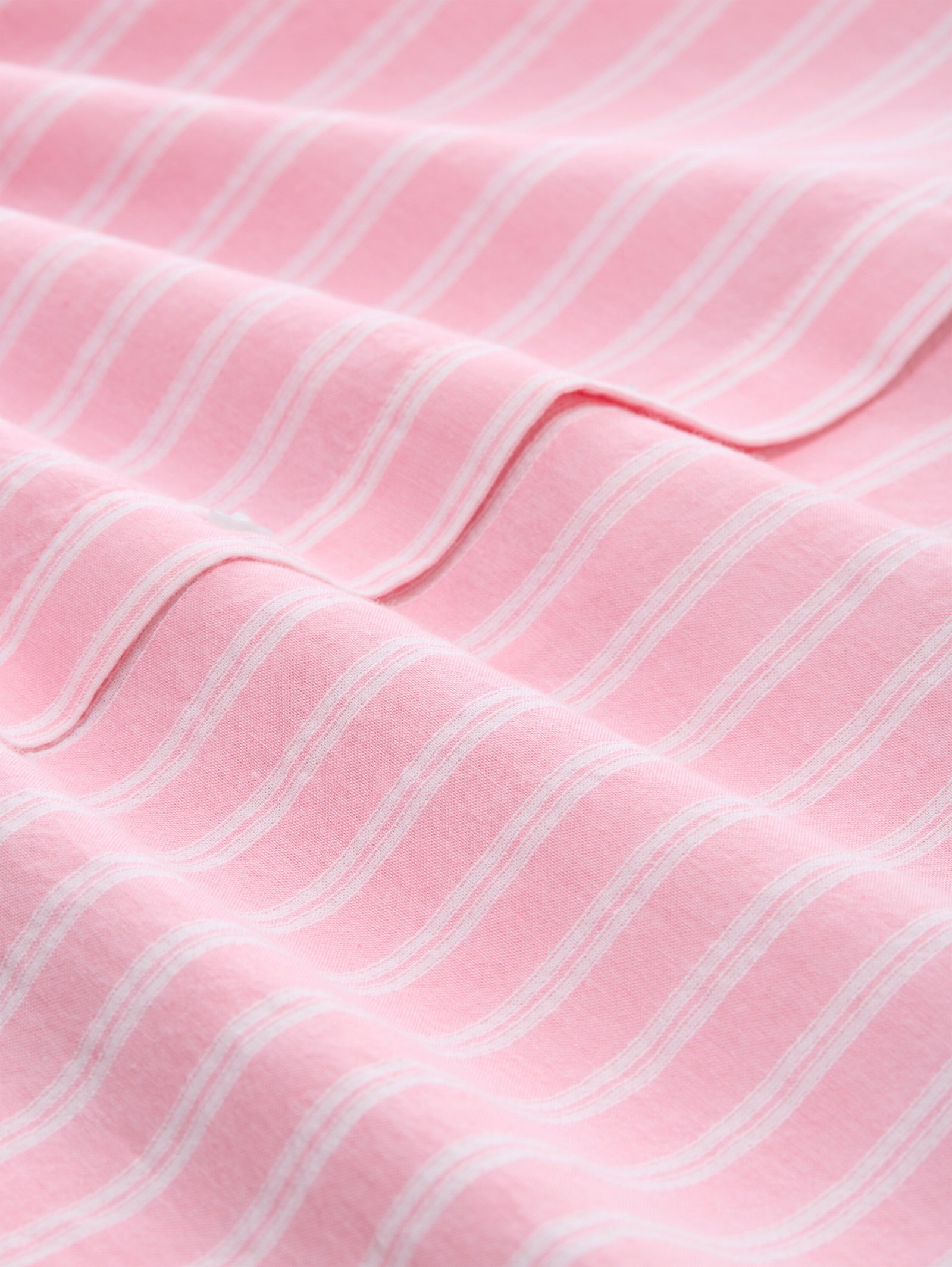 shortsleeve cotton shirt, blush pink stripe #2