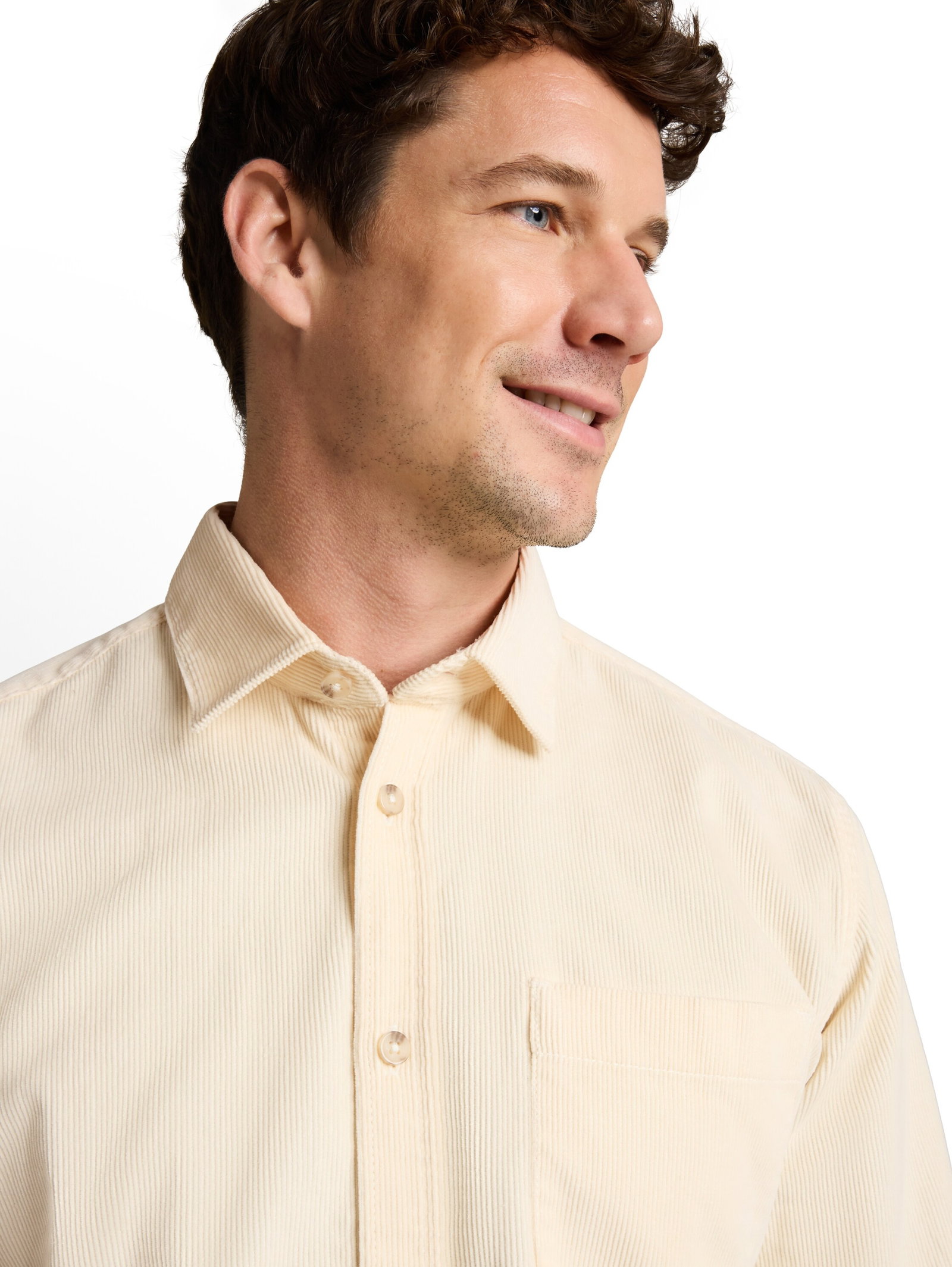 soft corduroy shirt, Gardenia White #4