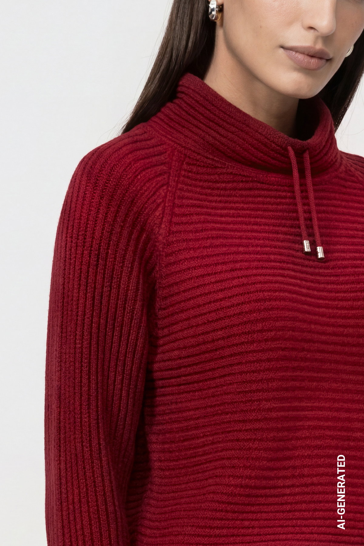 Pullover, red dahlia #5