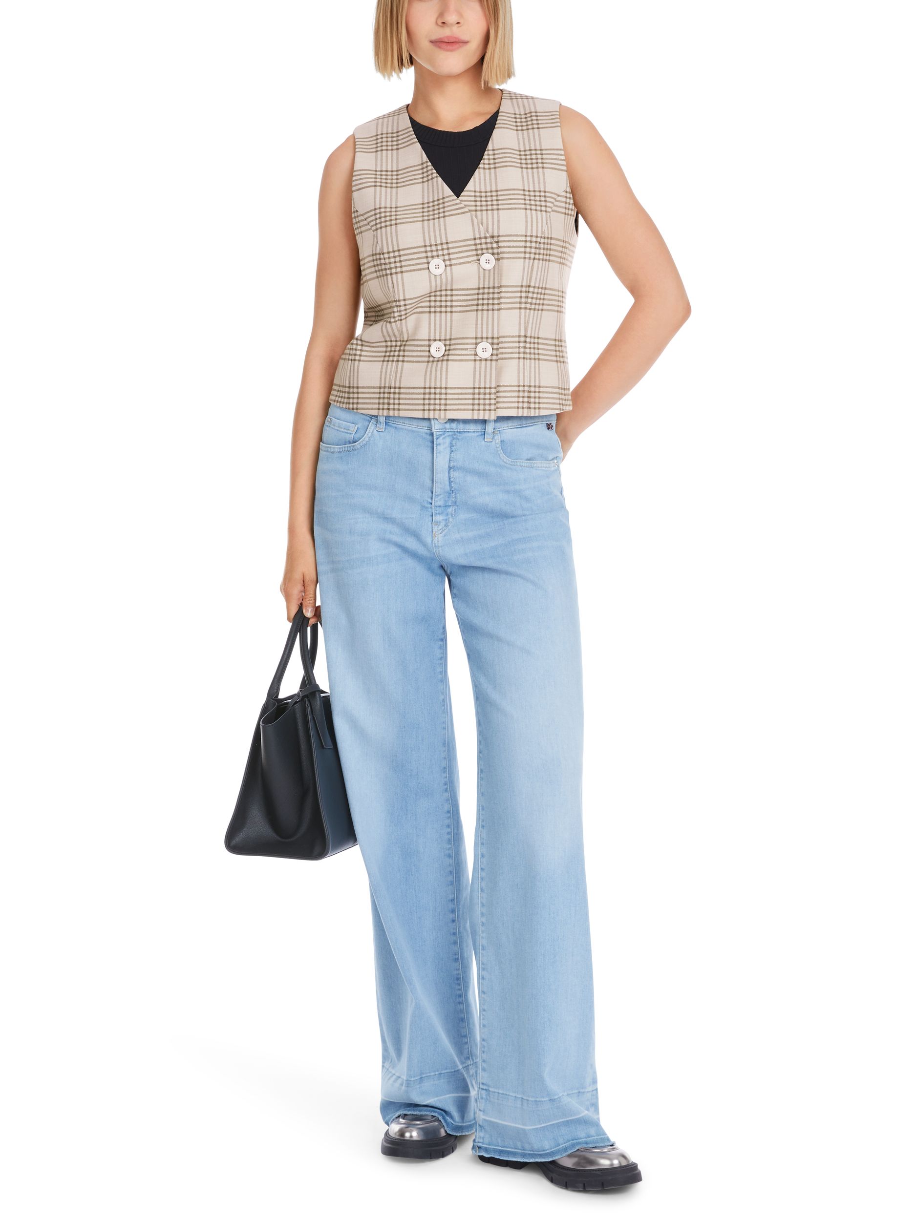 Marc Cain Pants |  Marc Cain Pants Schlaghose  | 40 | baby blue