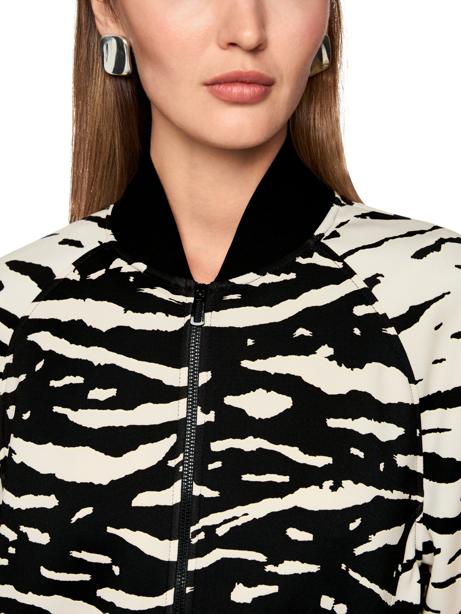 Marc Cain Sports Sweatjacke Blousonjacke mit Animal Print #4