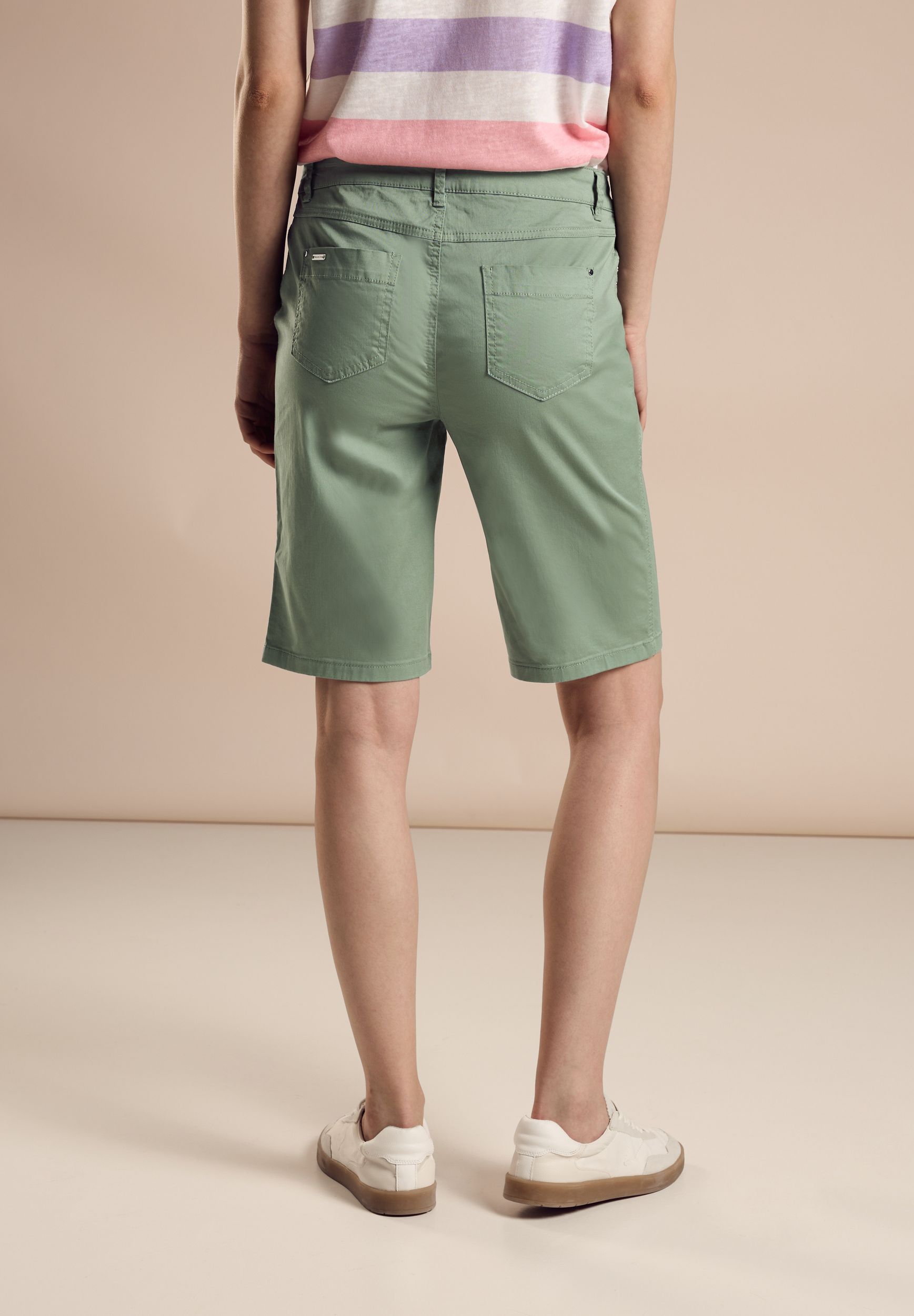 Street One |  Street One Jeansshorts  | 42 | dry salvia green