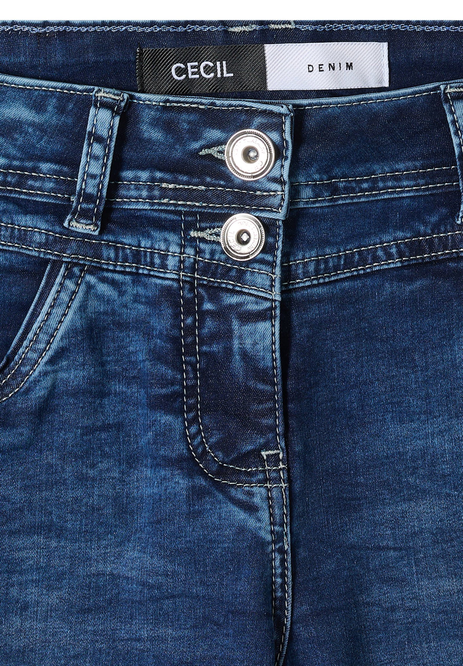 CECIL |  CECIL Shorts  | 34 | mid blue used wash