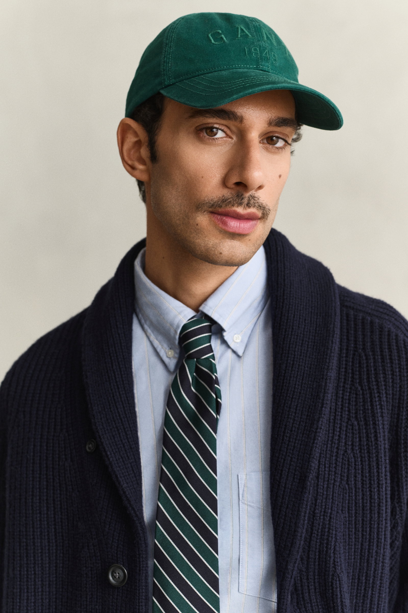 RIBBED WOOL BLEND SHAWL CARDIGAN, EVENING BLUE #4