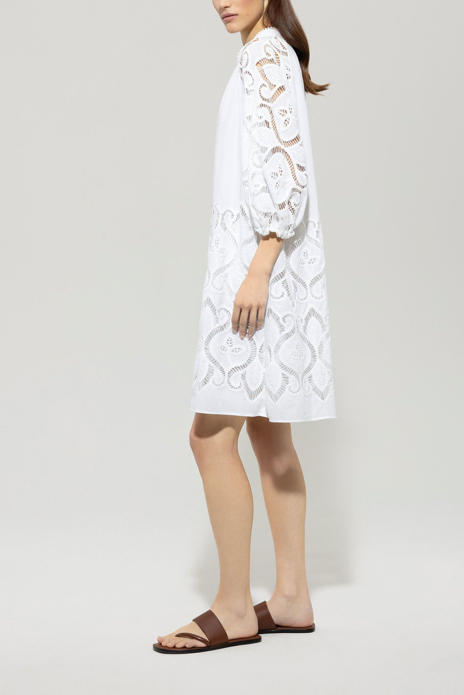 Luisa Cerano |  Luisa Cerano Sommerkleid  | 38 | white