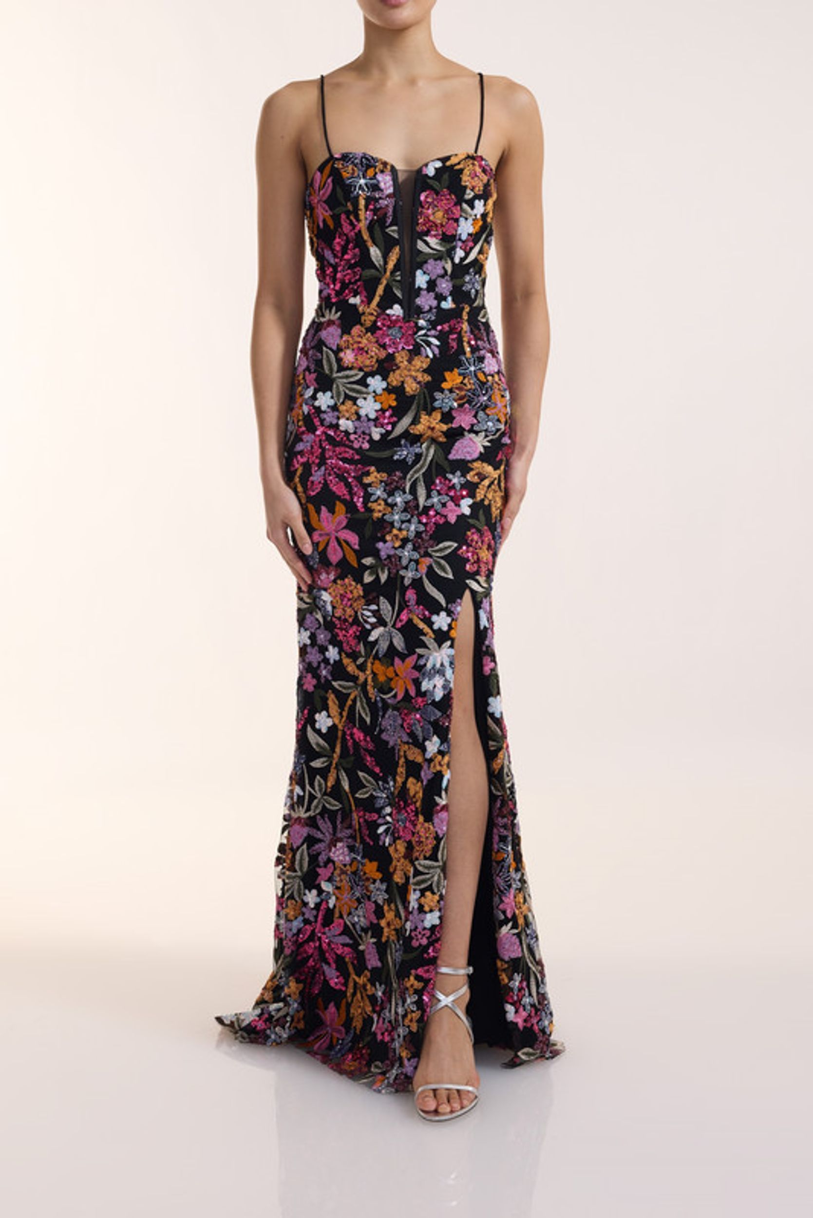 Unique |  Unique Langes Kleid  | 36 | black