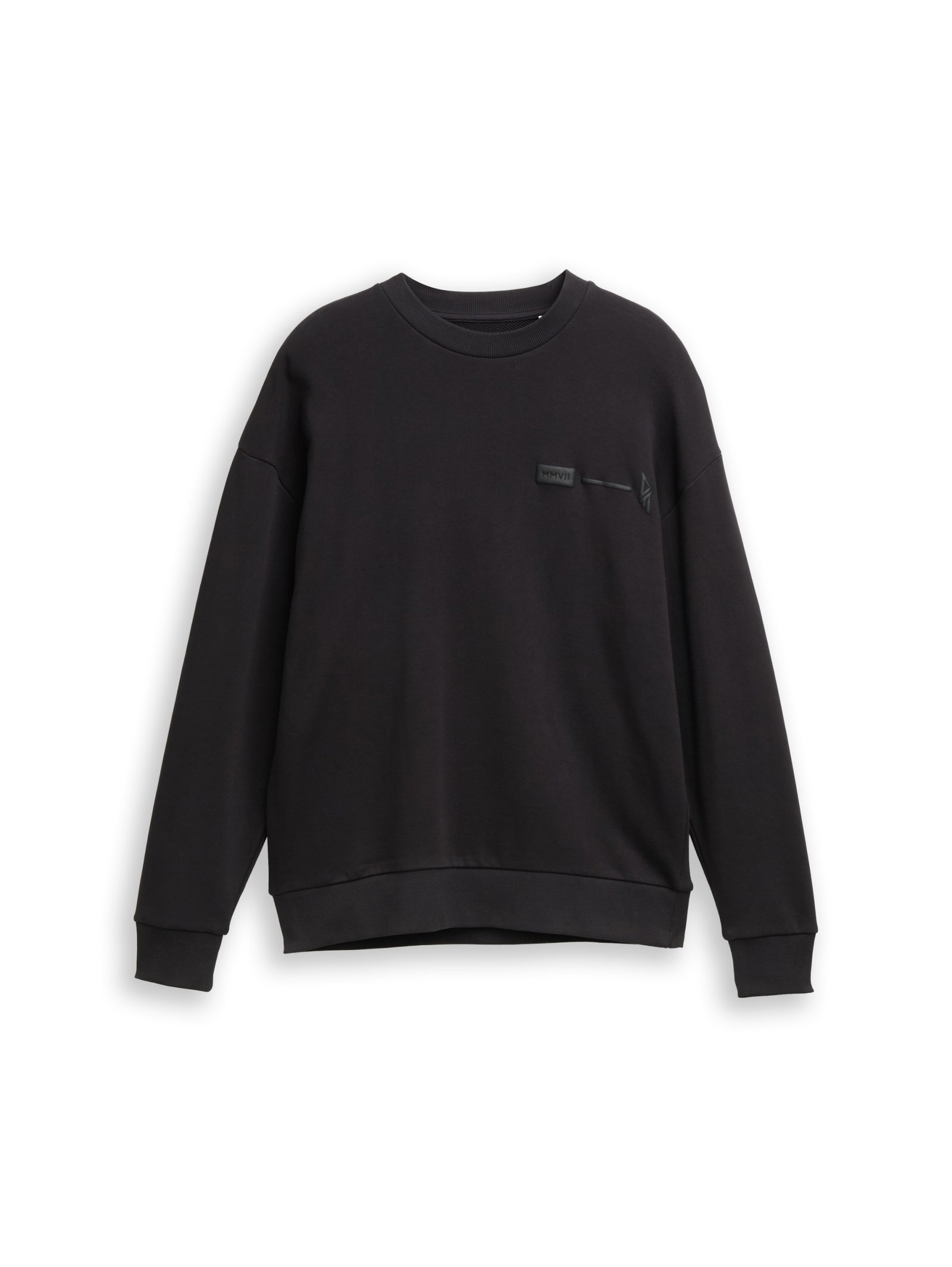 relaxed printed crewneck sweat, Night Watch Black #1