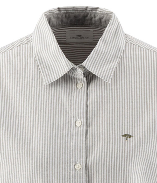 BLOUSE CL OXFORD STRIPE, DUSTY GREEN #3