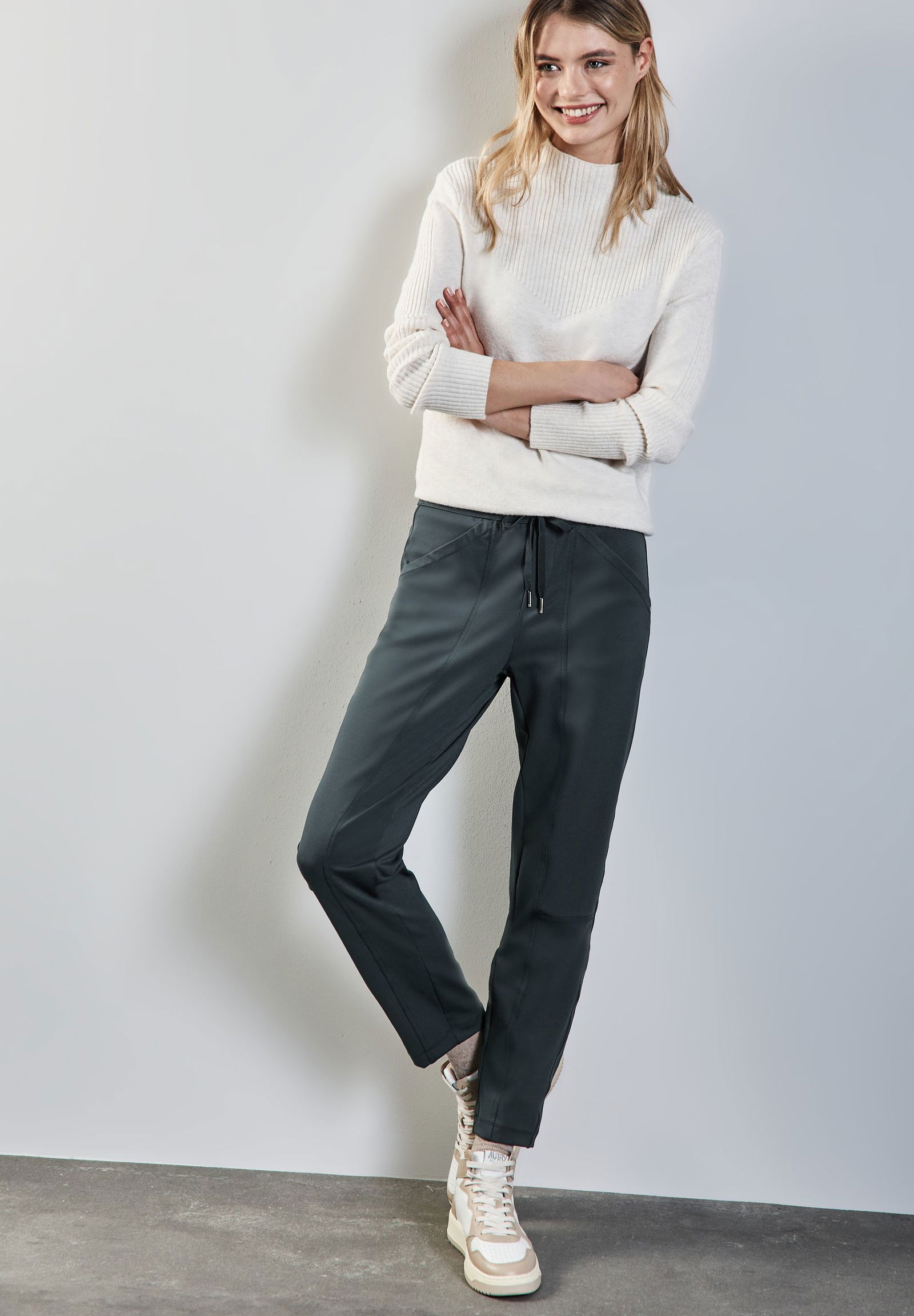 Street One |  Street One Schmale Hose  | 36/28 | cool vintage green