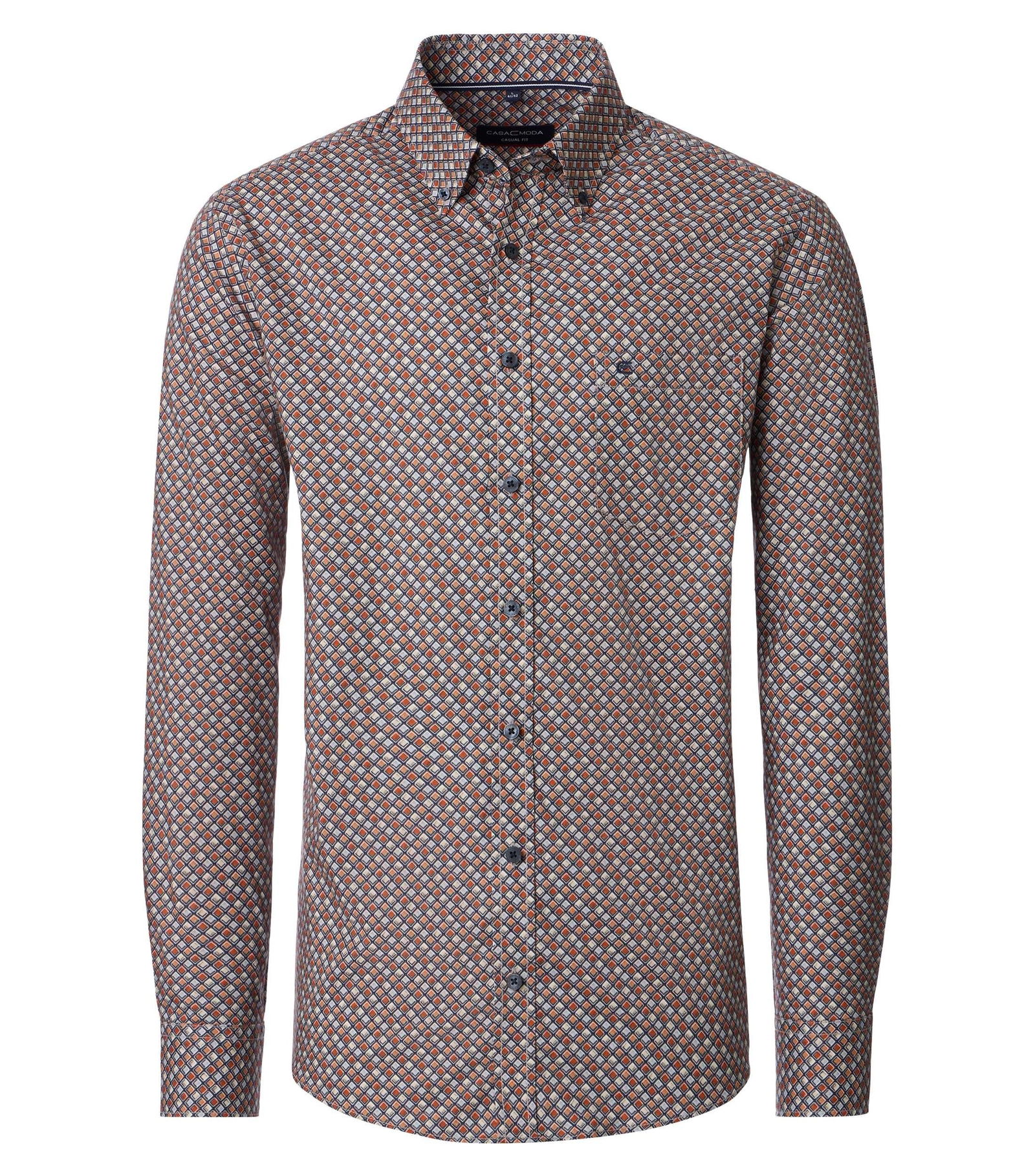 Casa Moda |  Casa Moda Hemd Regular Fit  | L | orange