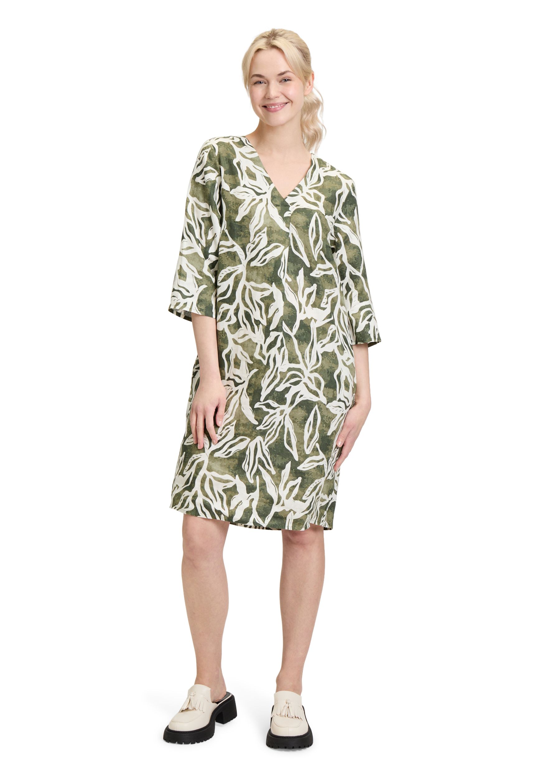  |  Kleid Kurz, Cream/Green | 42 | cream/green