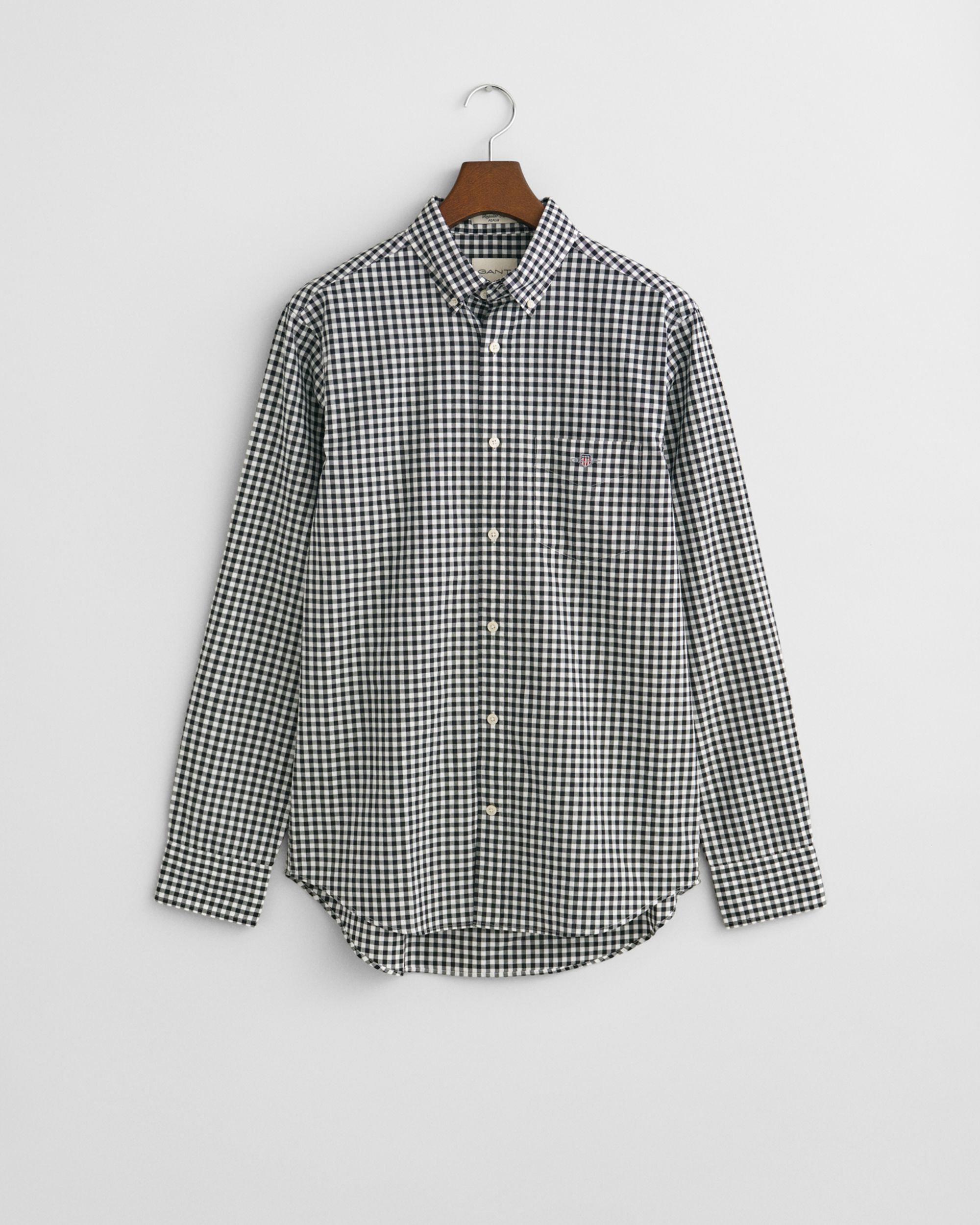 Gant |  Gant Hemd Regular Fit  | L | black