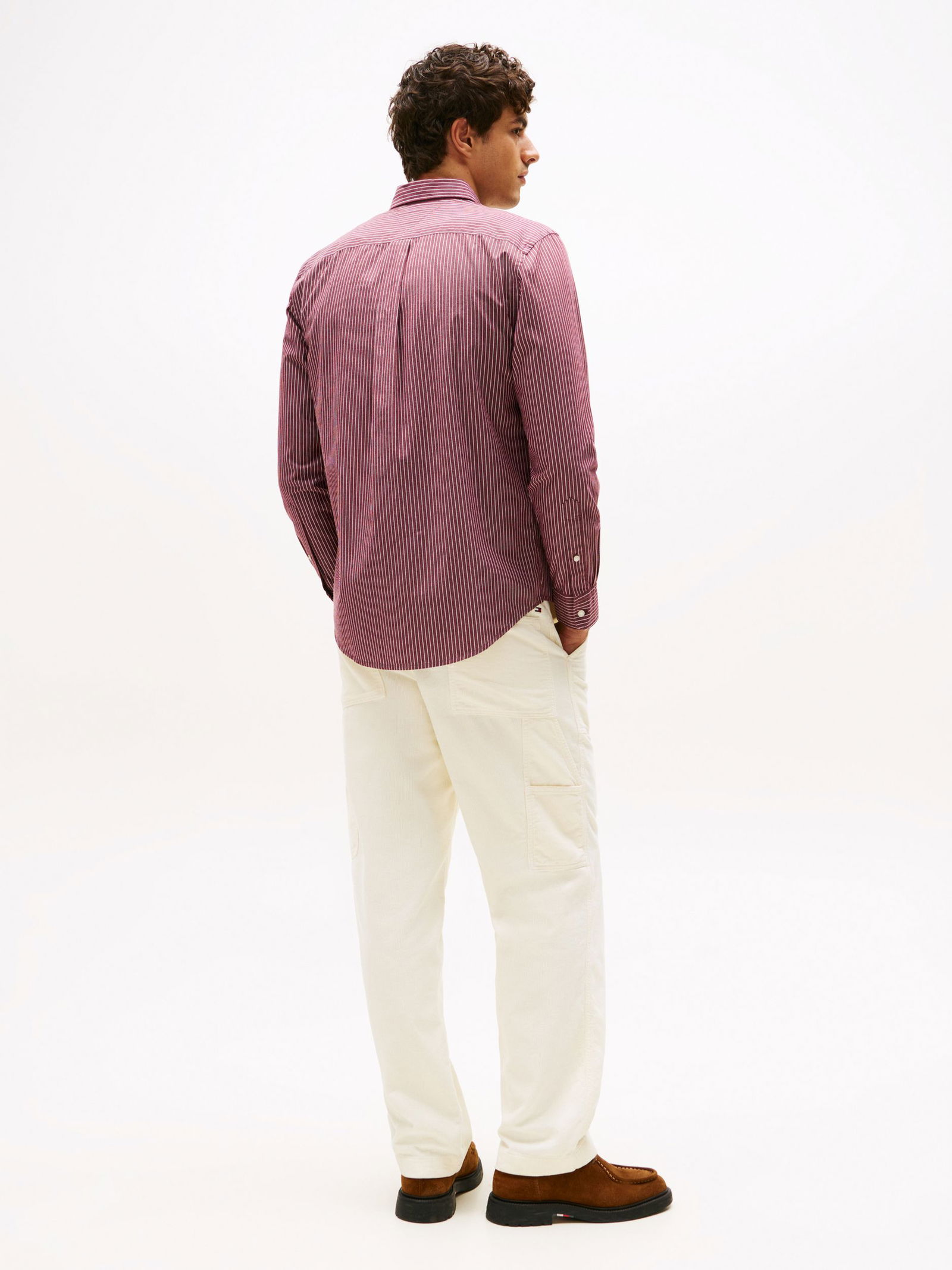 ad032ec9991ed45ff0b5ecd195f9cfe4 | CORE HAIRLINE POPLIN RF SHIRT, RED | XXL | breton fierce red/ecru