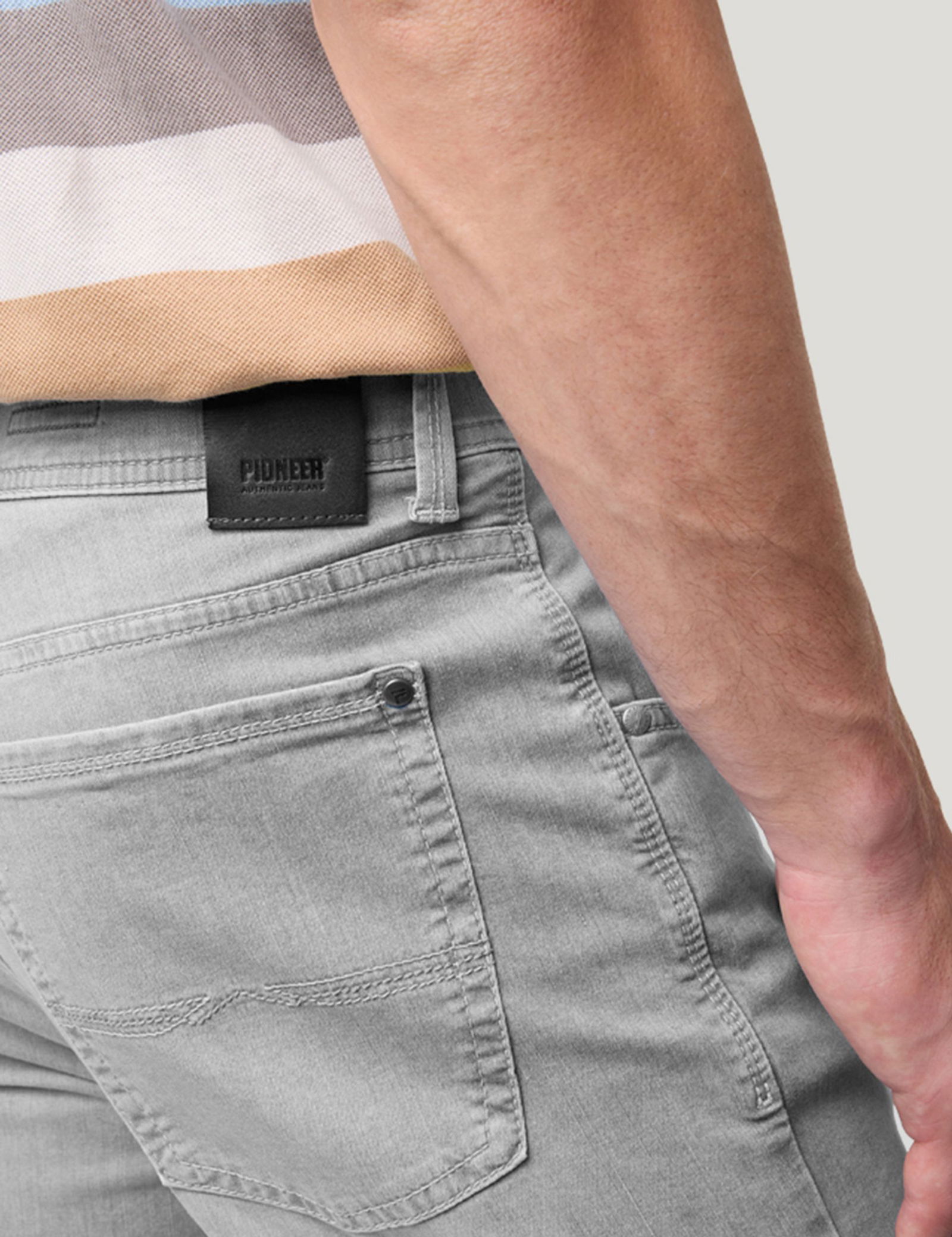 Pioneer |  Pioneer Regular Fit Jeans "Rando" | 33/34 | light grey stonewash