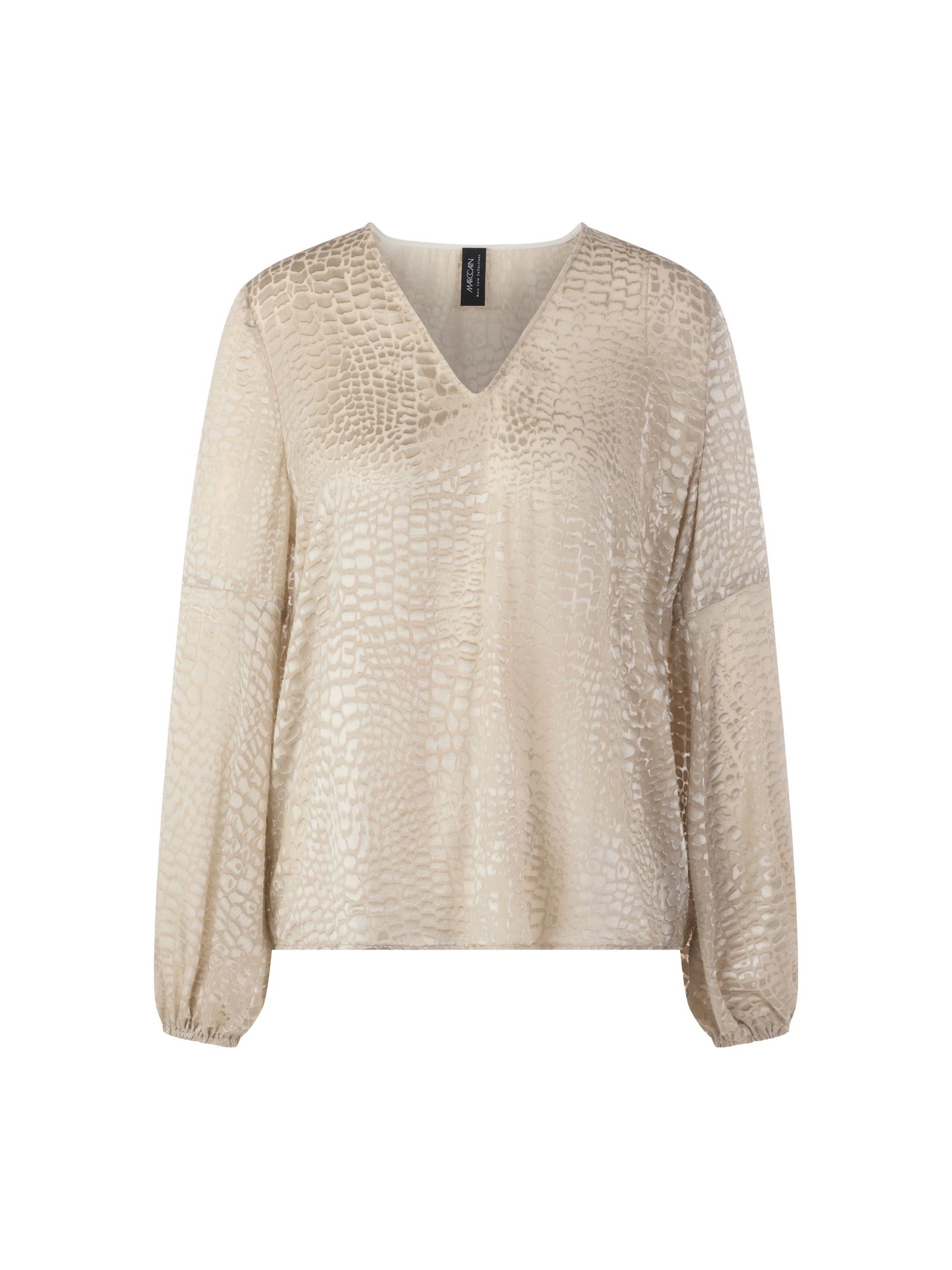 Marc Cain Collections |  Marc Cain Collections Druckbluse  | 46 | bright ecru