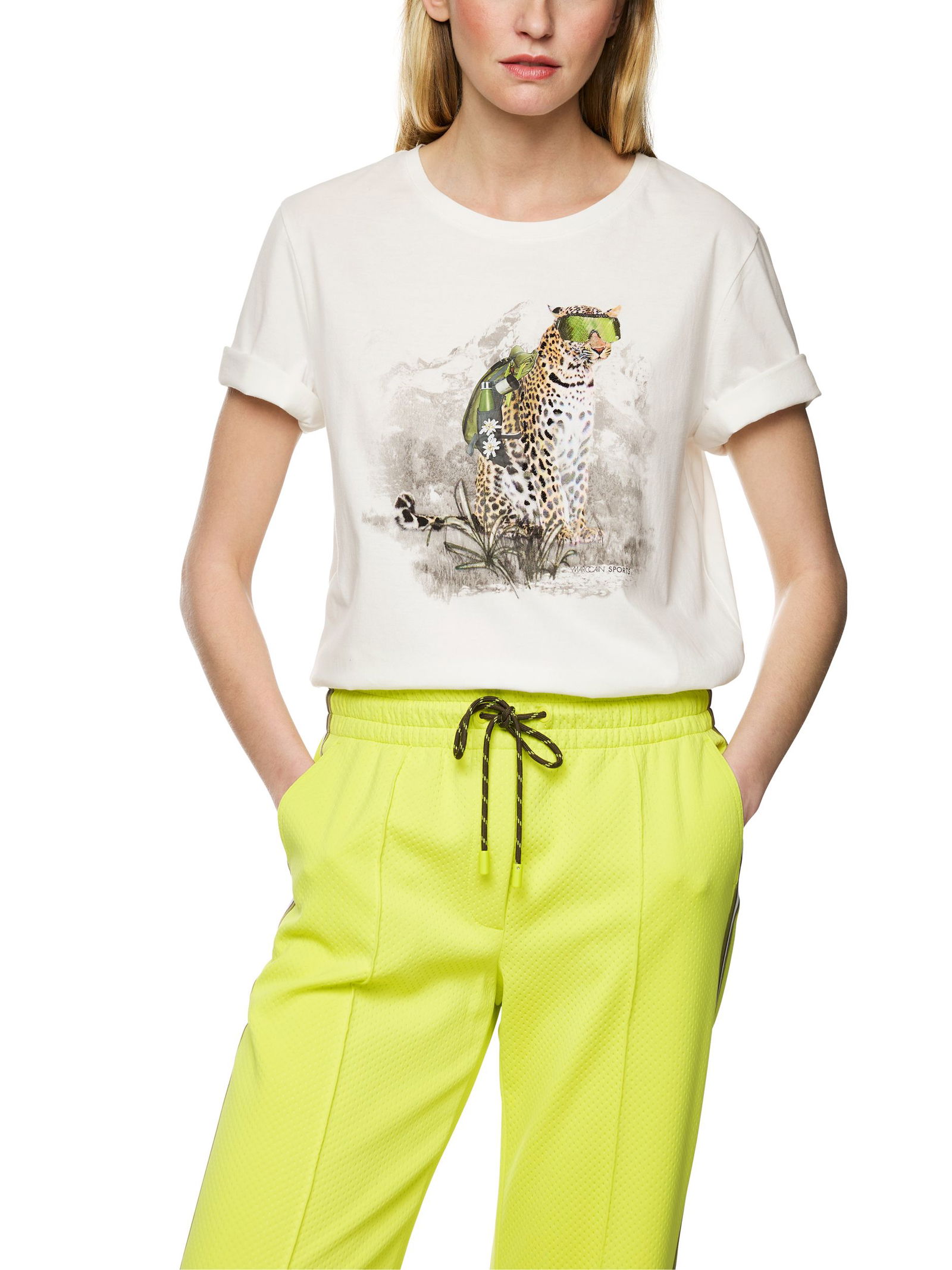Marc Cain Sports |  T-Shirt, off | 44 | off-white