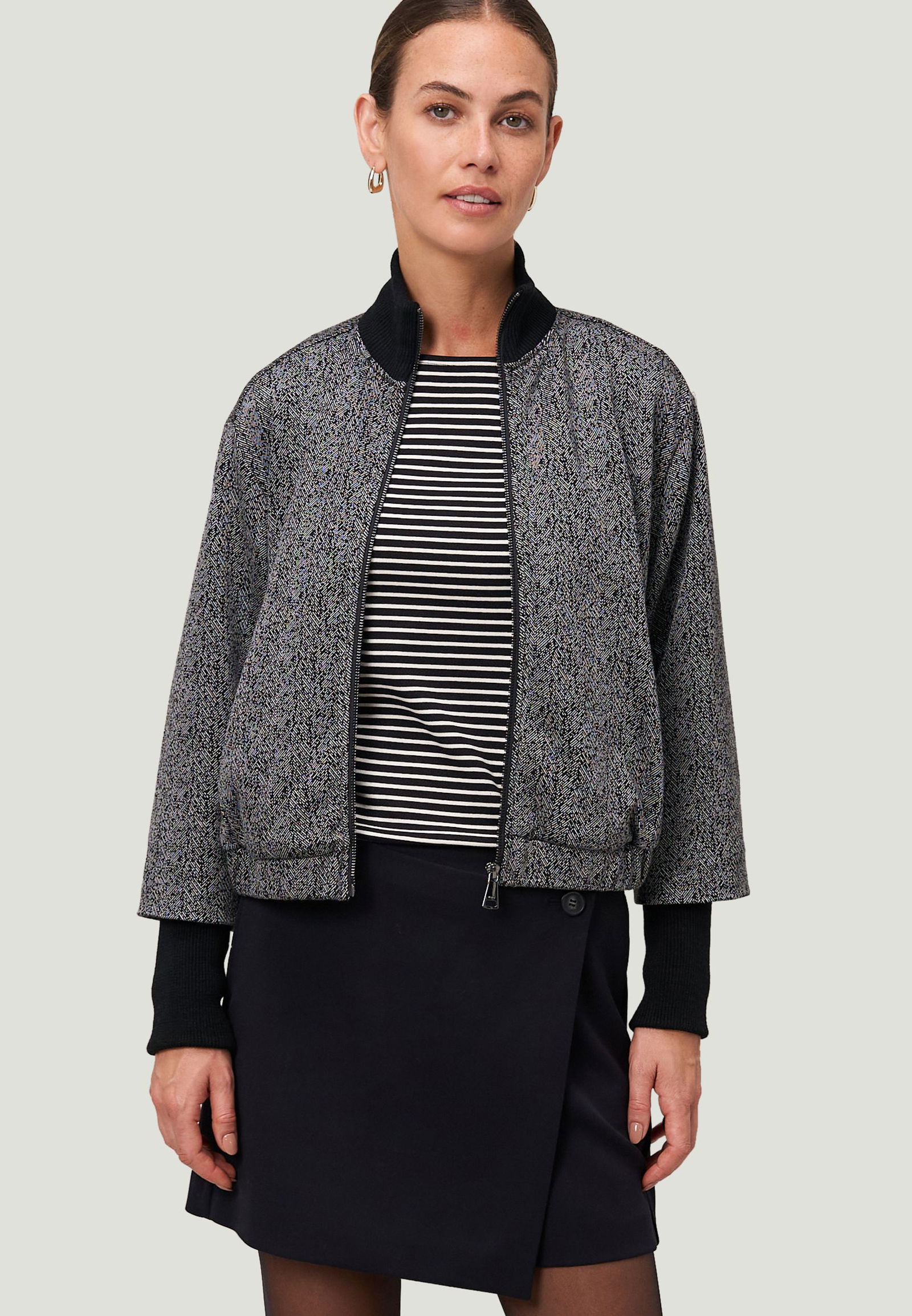 6b8dbd1fded9c4fd8a32eb18a8b6c8ed Zero | Zero Longblazer | 40 | blackcream